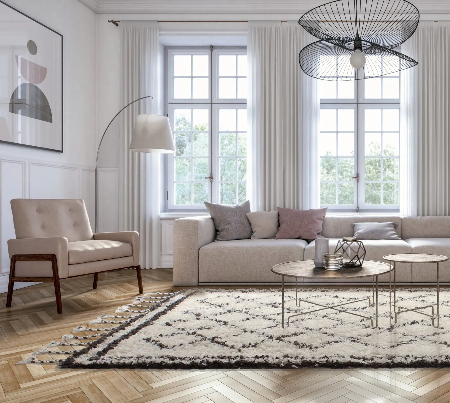 Wool rug - Avila Berber
