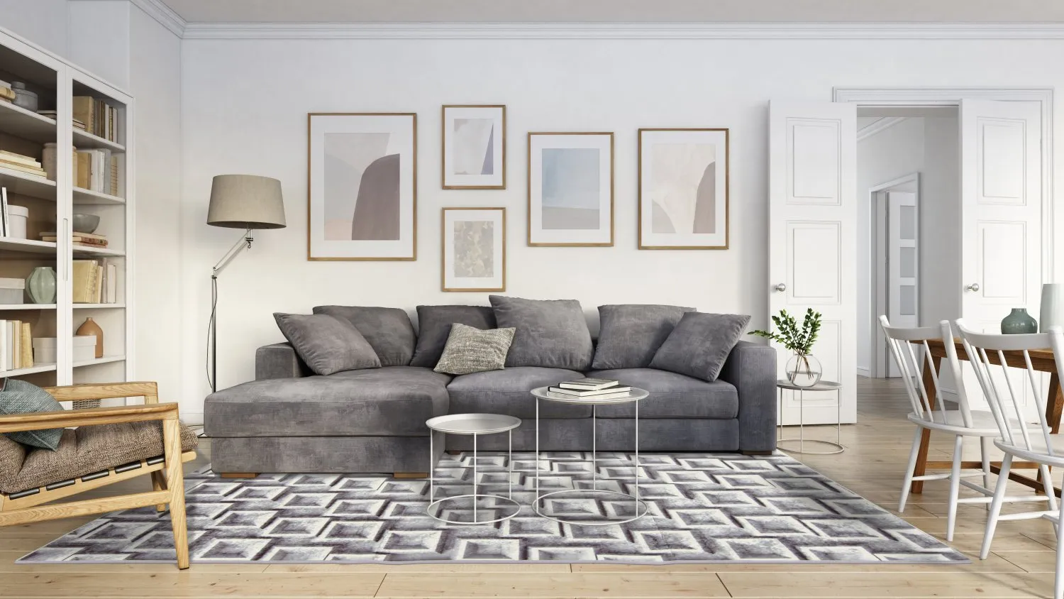 Wilton rug - Salerno (grey)