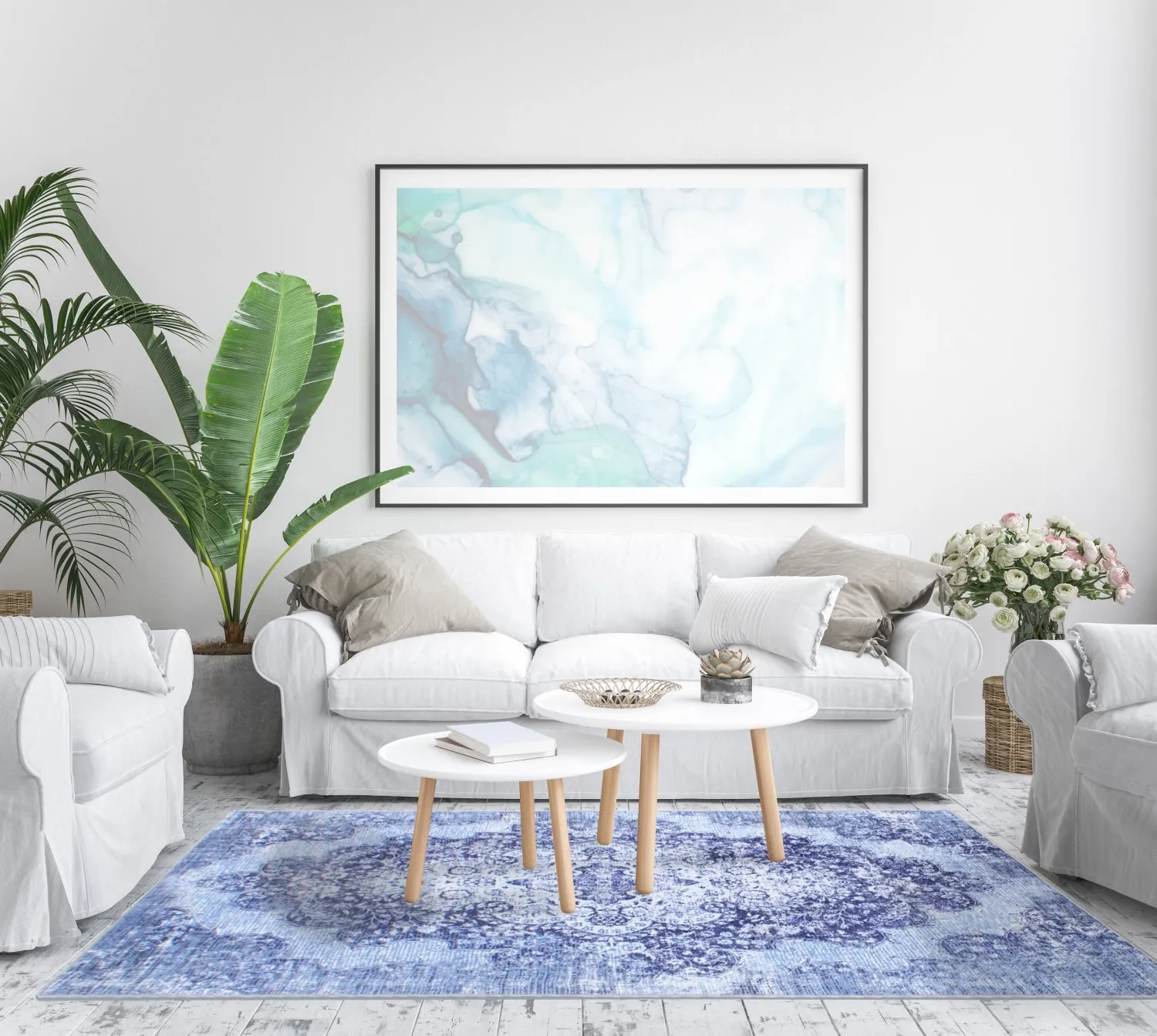 Wilton rug - Badem (blue)