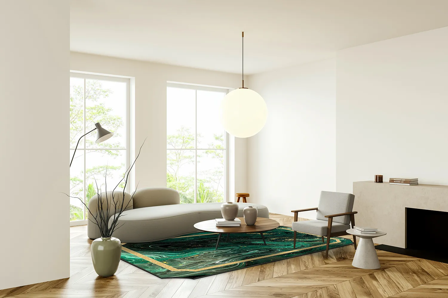 Wilton rug - Amelia (green)