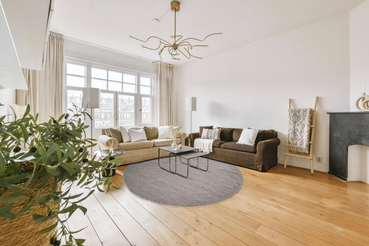 Round rug - Bibury (light grey)