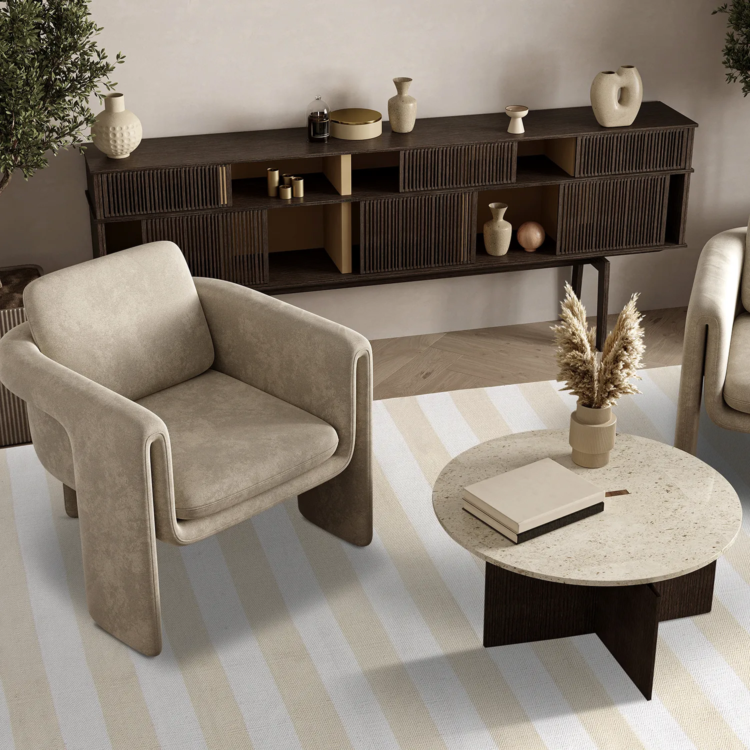 Cotton rug - Nilo (beige)