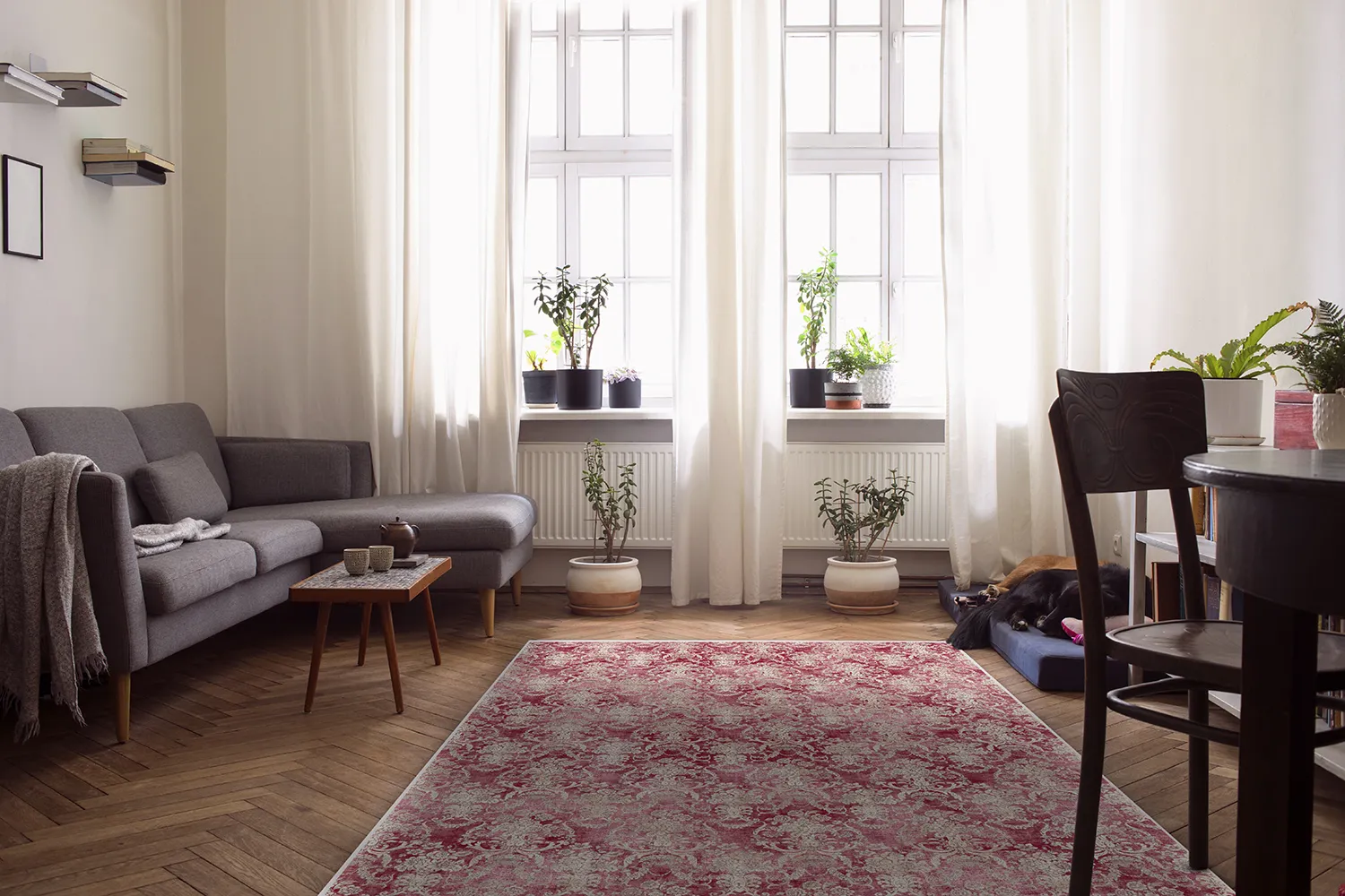 Wilton rug - Edirne (pink)
