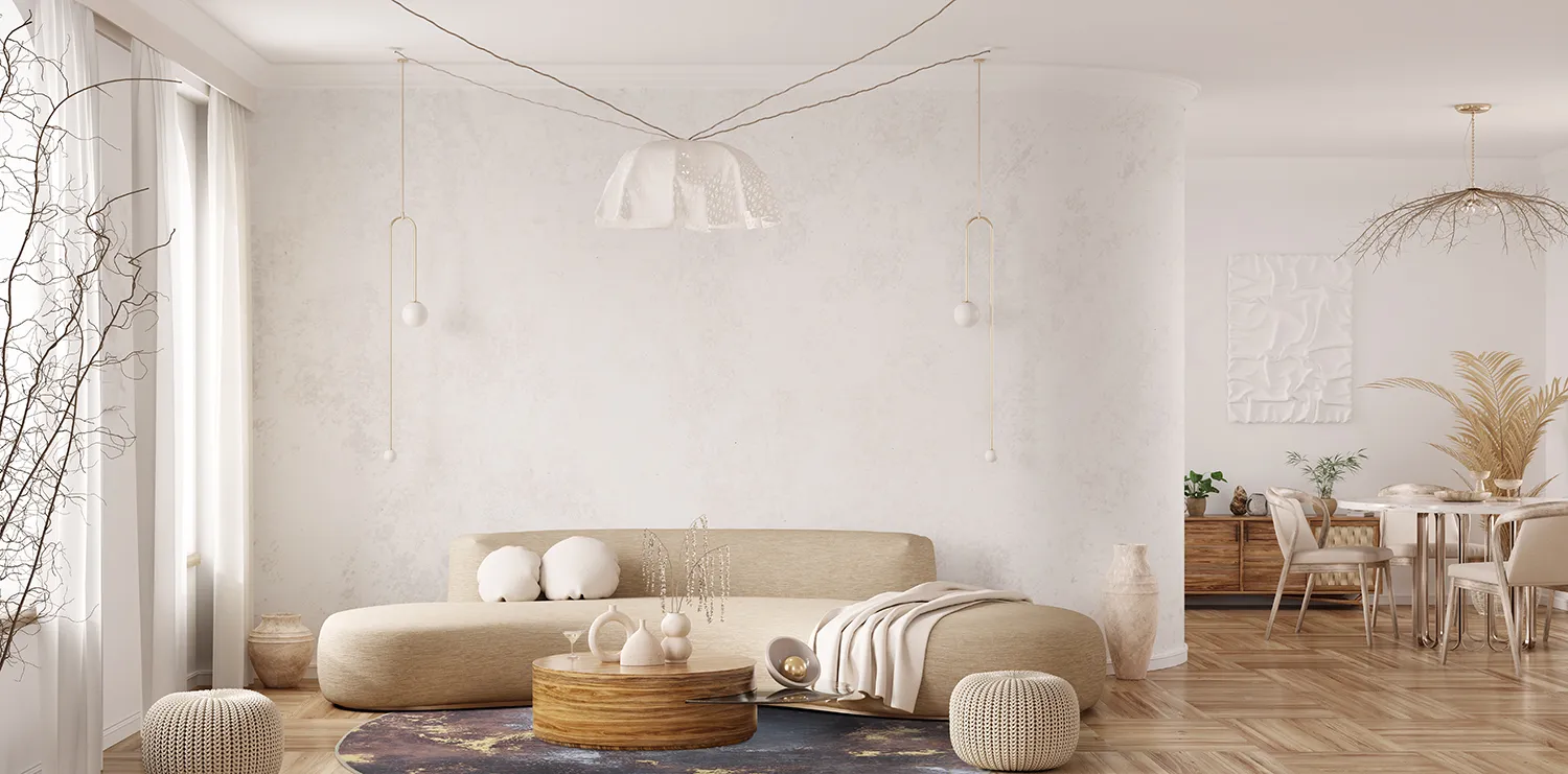 Round rug - Sanza (grey/multi)
