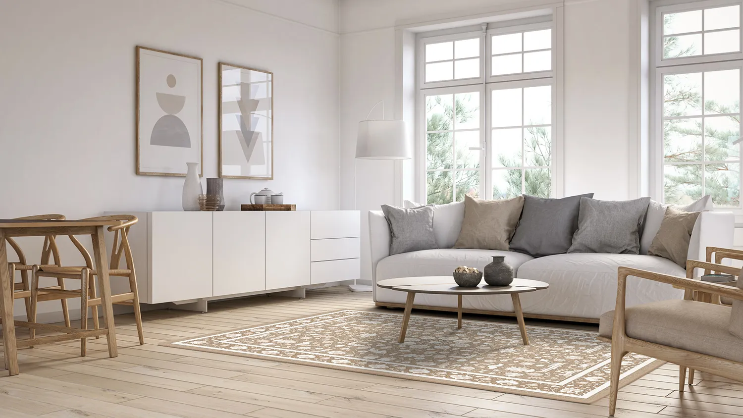 Wilton rug - Ember (beige/offwhite)