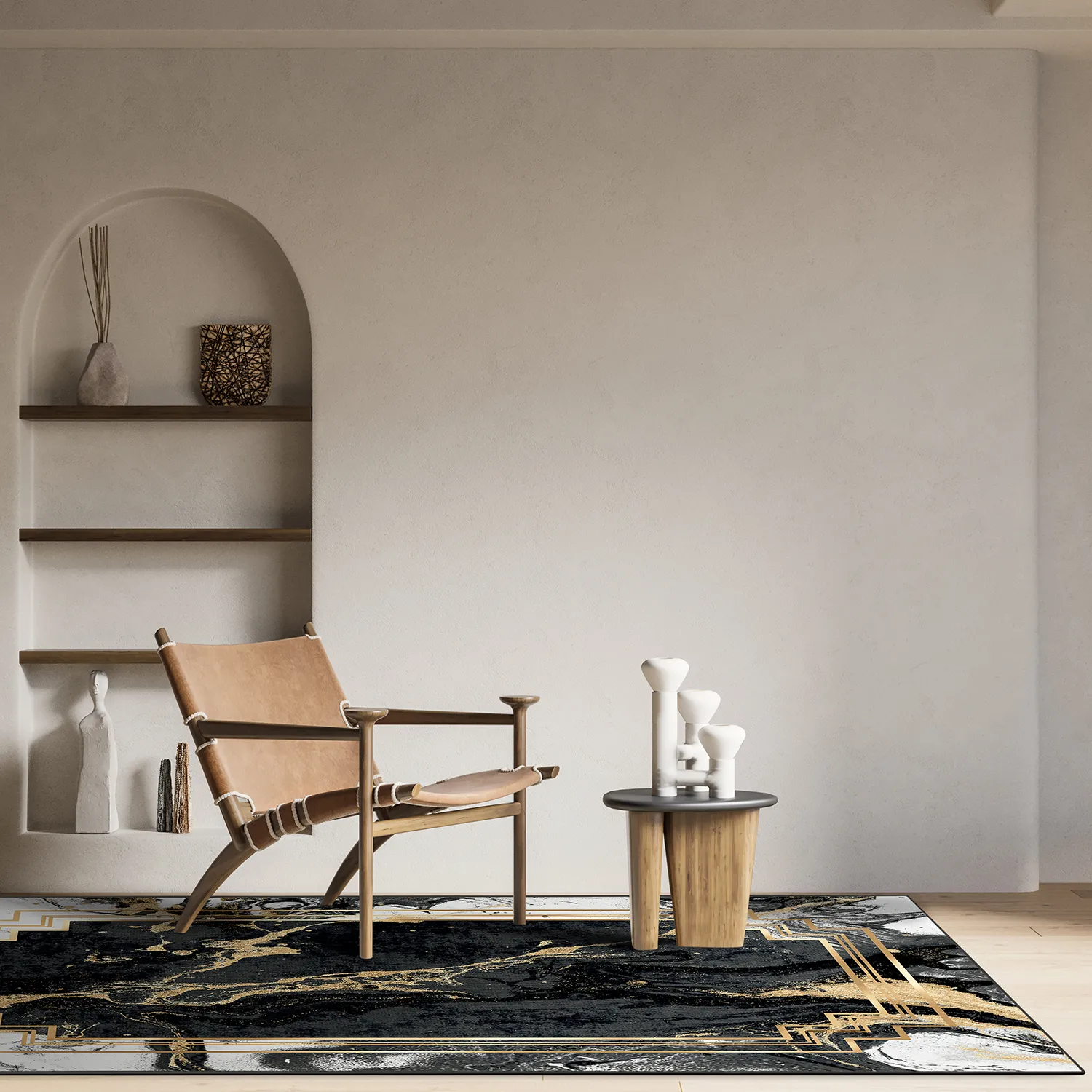 Wilton rug - Emery (black)