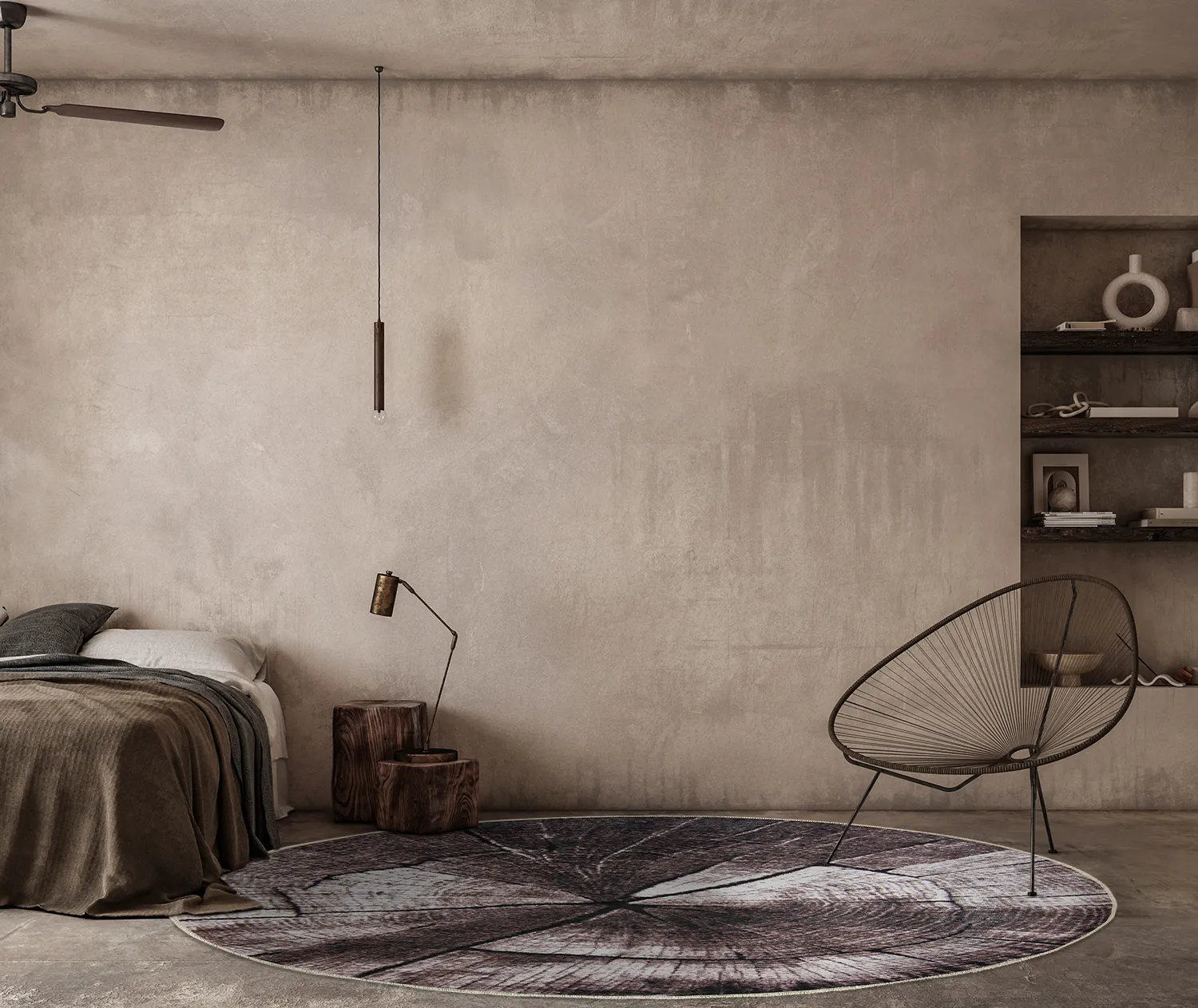 Round rug - Event (grey)