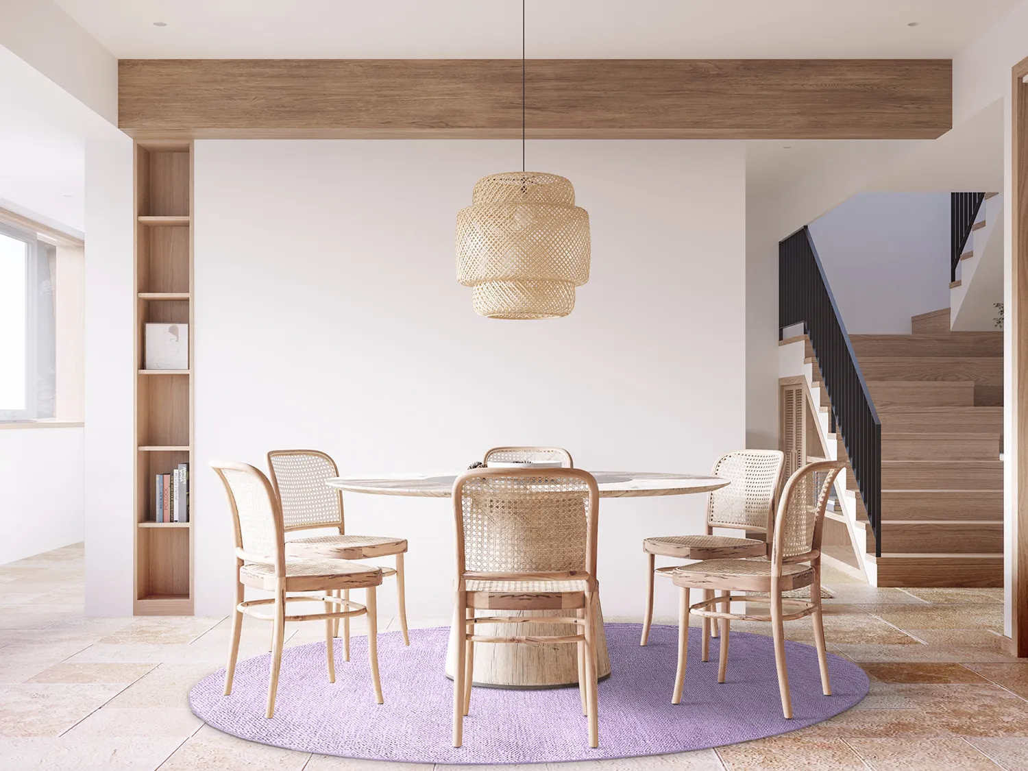 Round rug - Hamilton (purple)