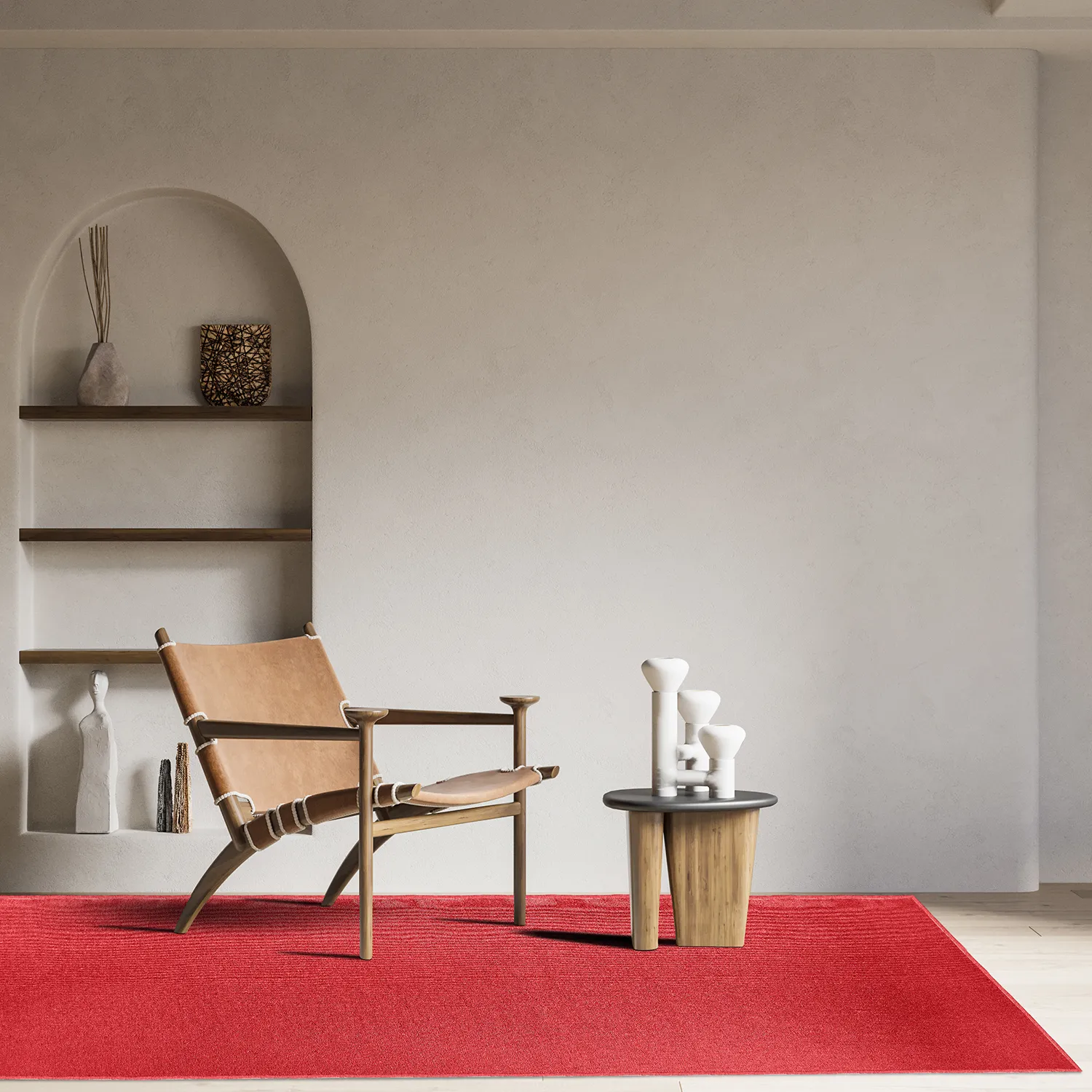 Wool rug - Hamilton (Flame Scarlet)