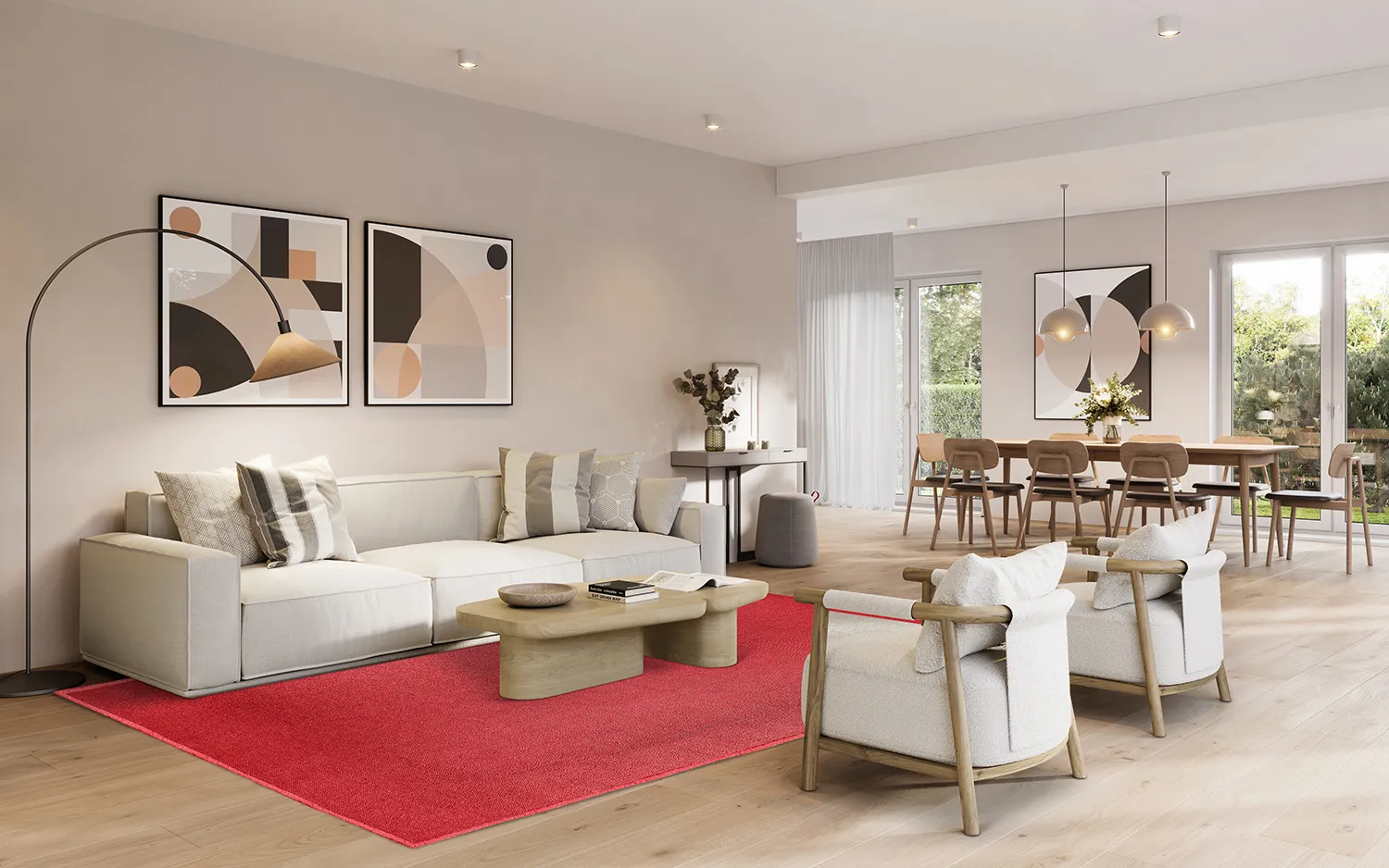 Wool rug - Hamilton (Flame Scarlet)