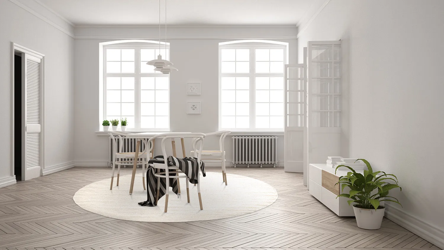 Round rug - Hamilton (nature)