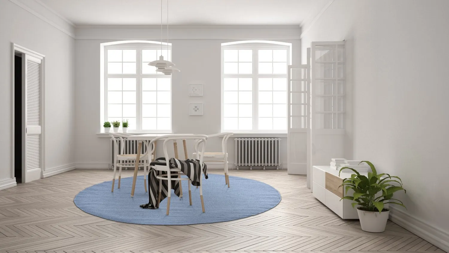 Round rug - Hamilton (Faded Denim)