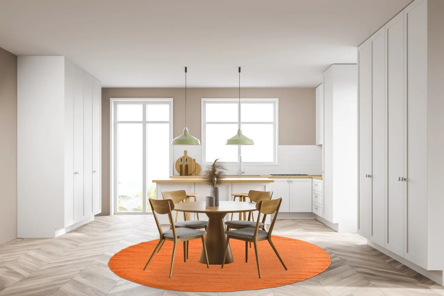 Round rug - Hamilton (Orange Peel)