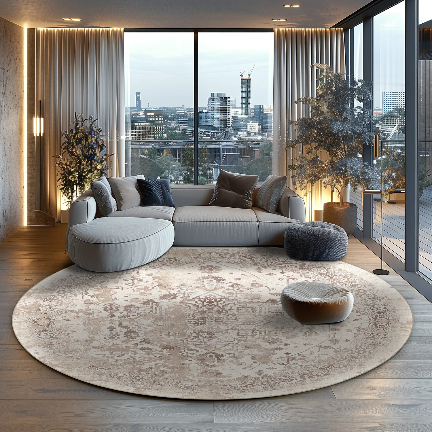 Round rug - Mateur (beige)