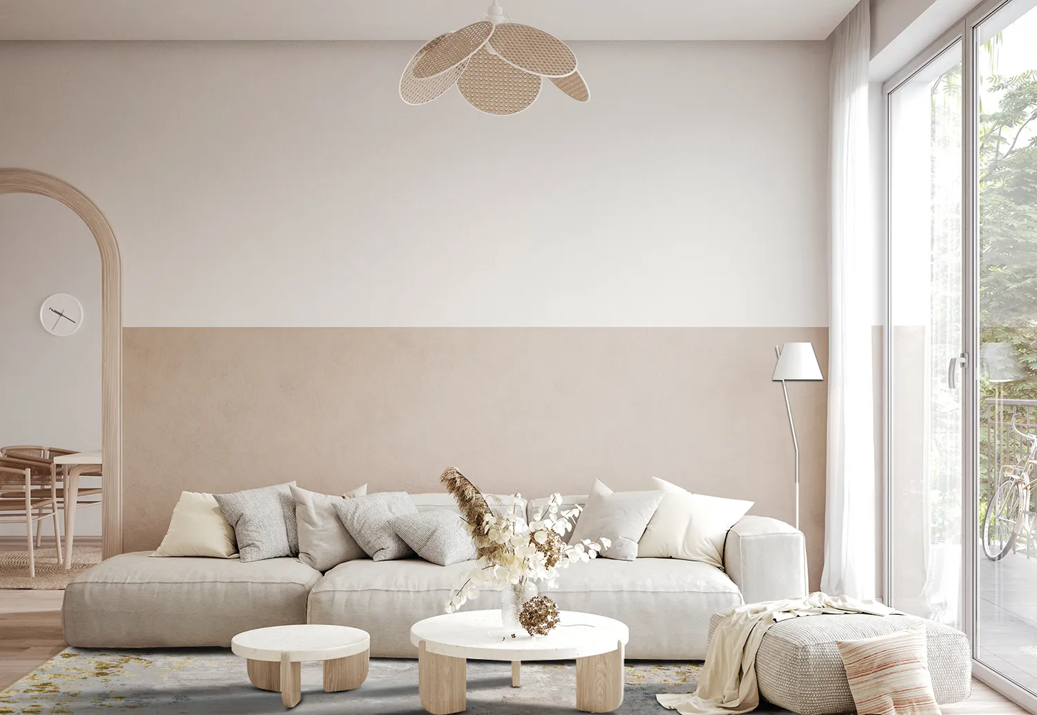 Wilton rug - Maude (grey/gold)