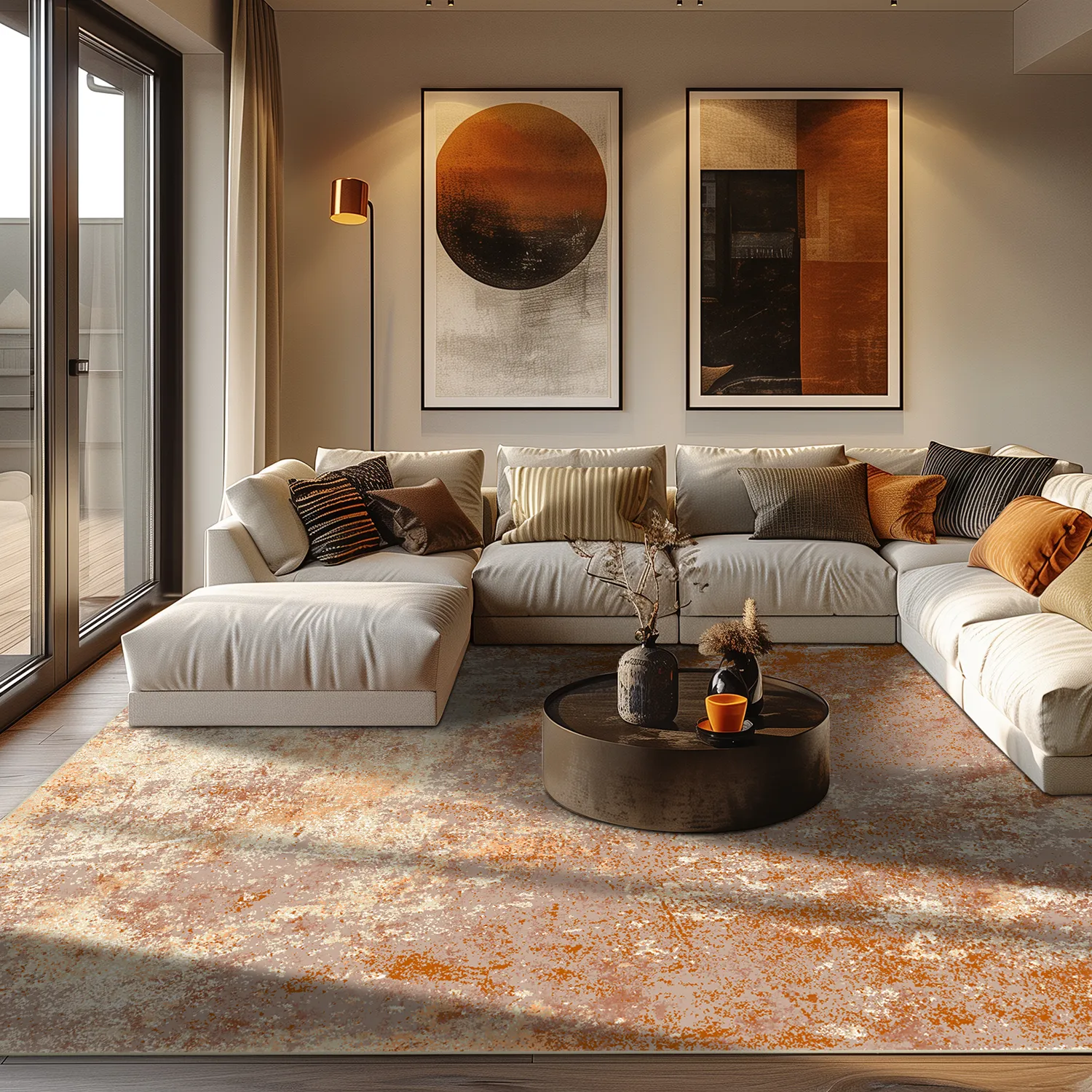 Wilton rug - Pavoa (orange)