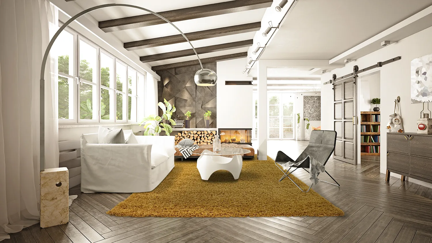 Shaggy rugs - Zoe (ochre)