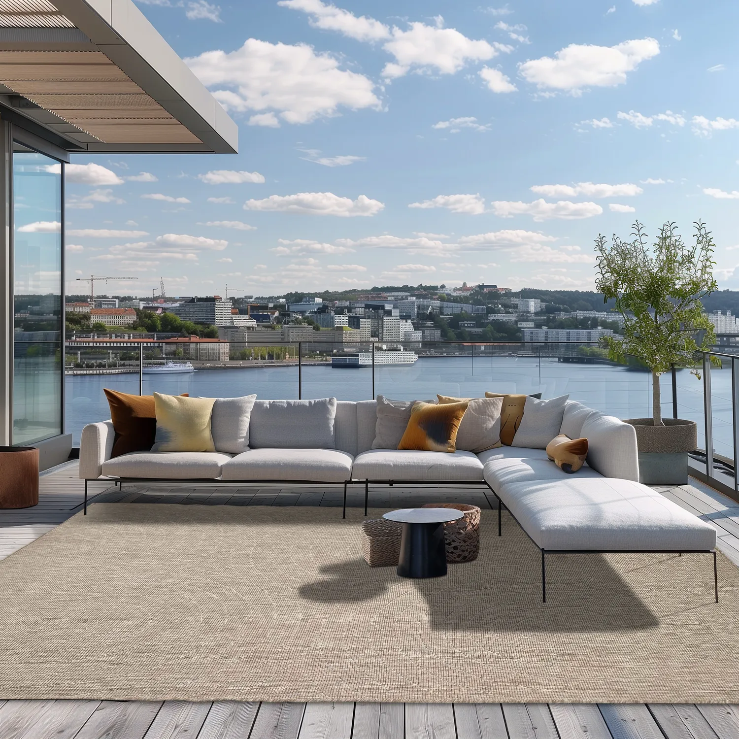 Indoor/Outdoor rug - Hayden (beige)