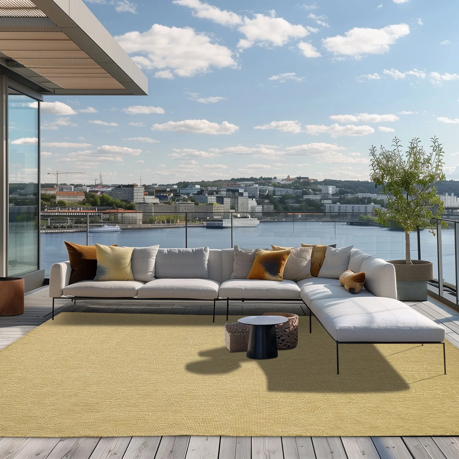 Indoor/Outdoor rug - Thurman (yellow)