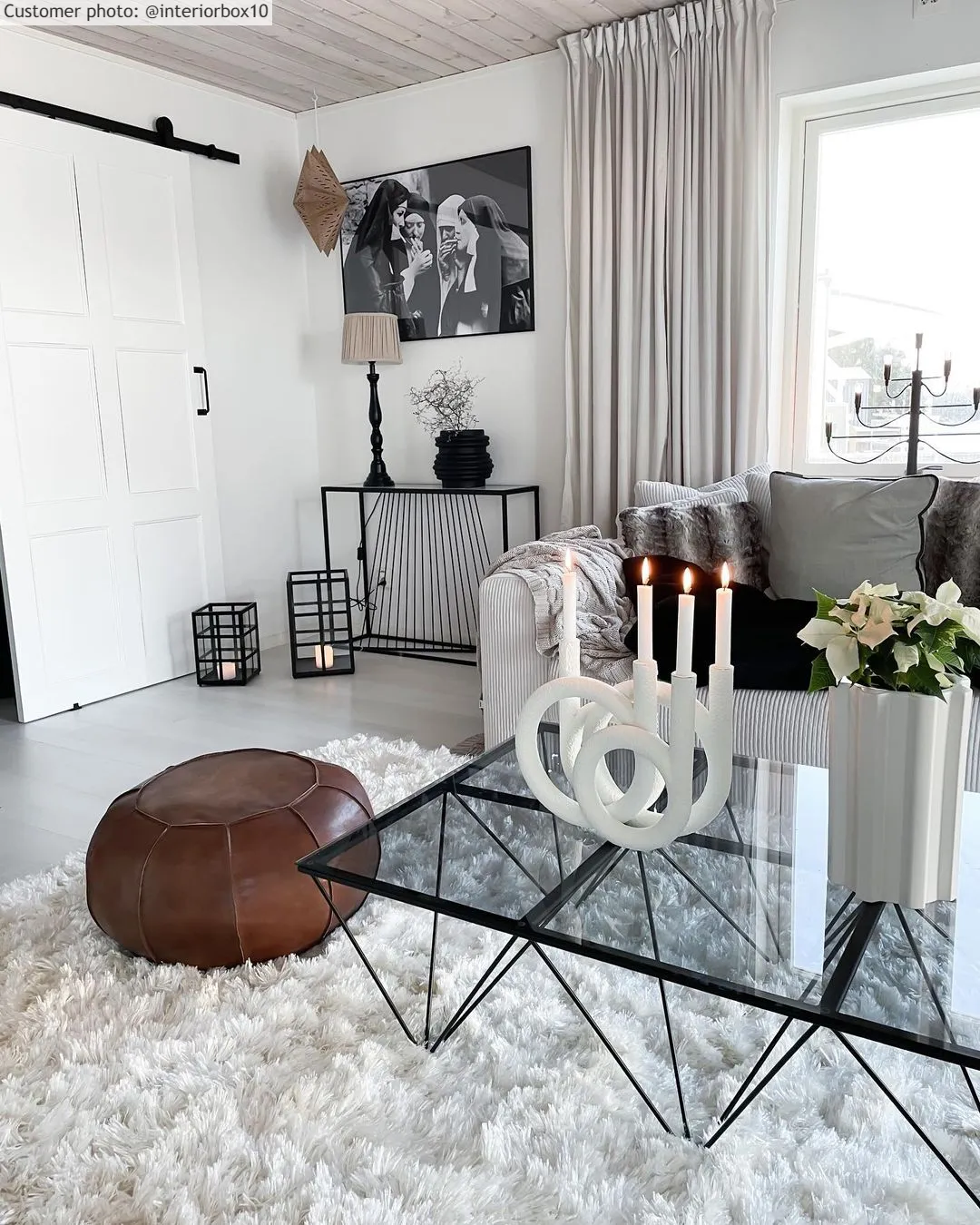 Shaggy rugs - Janjira (white)