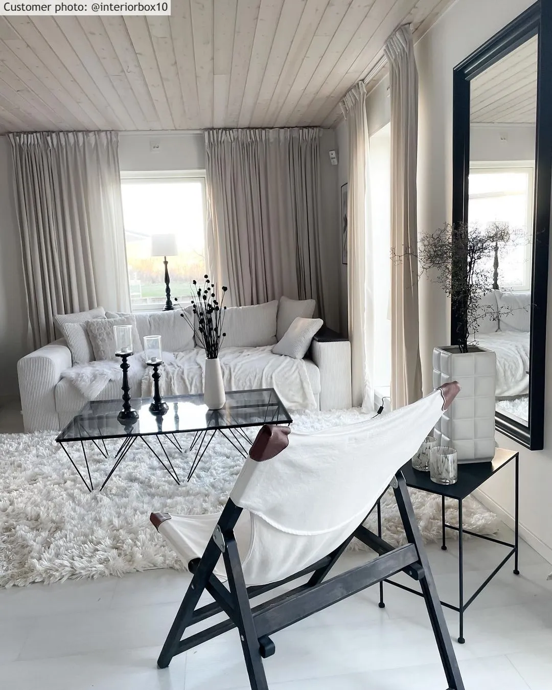 Shaggy rugs - Janjira (white)