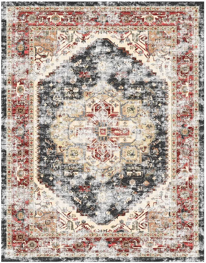 Wilton rug - Javis (red/multi)