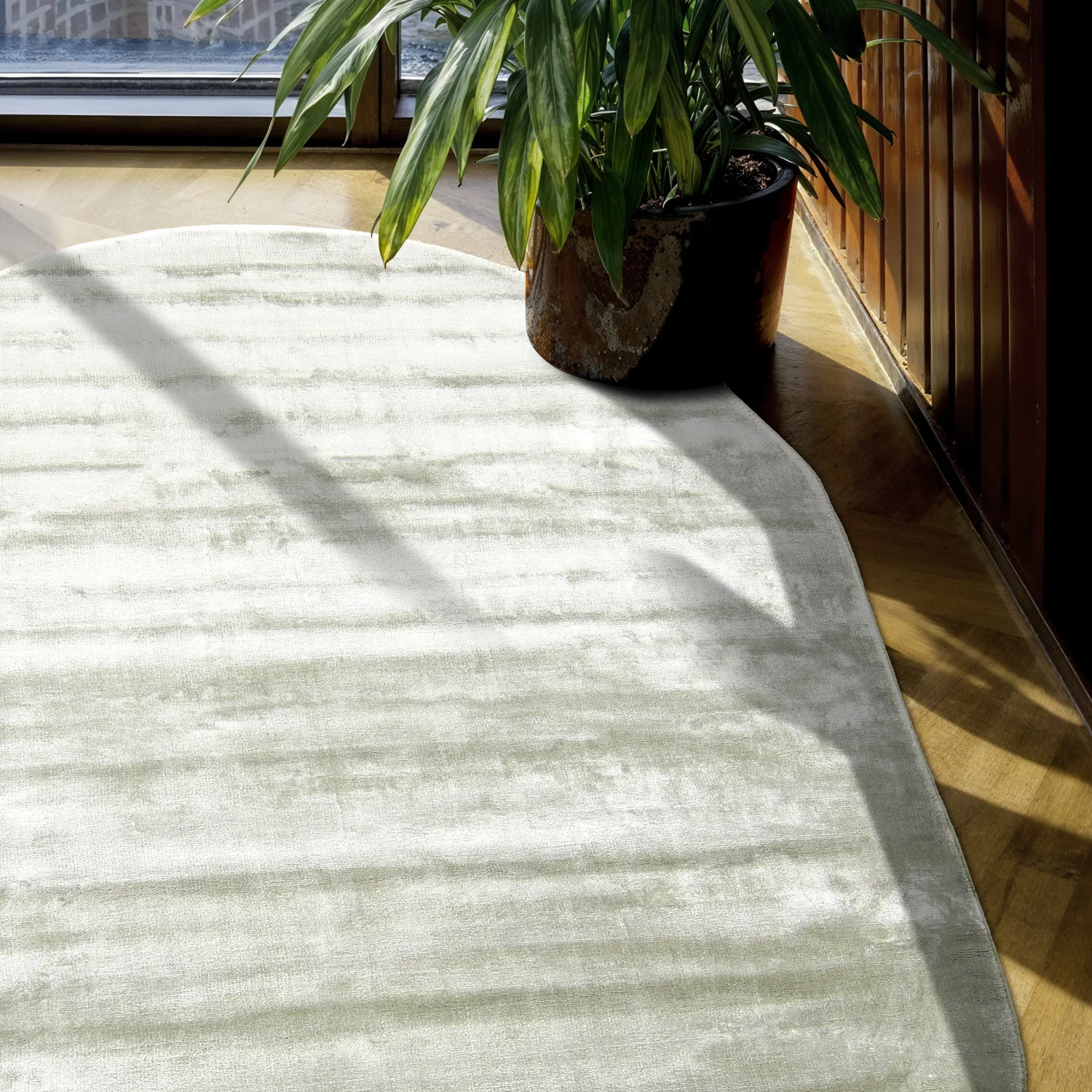 Oval viscose rug - Jodhpur Special Luxury Edition (green)