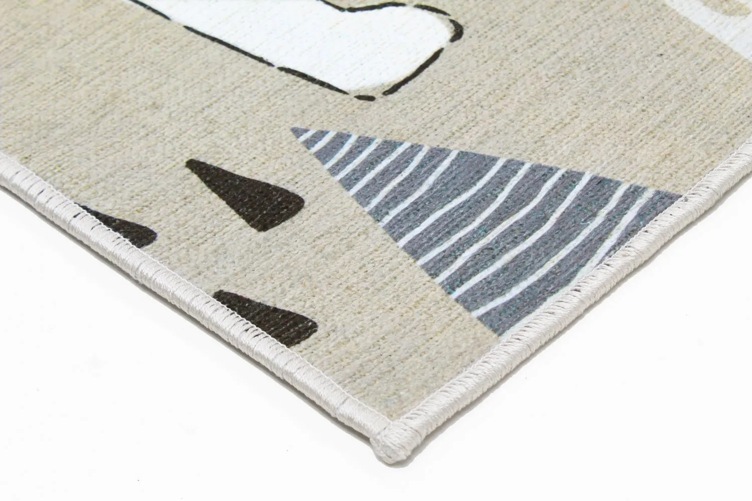 Childrens rugs - Piggyback Ride (grey)