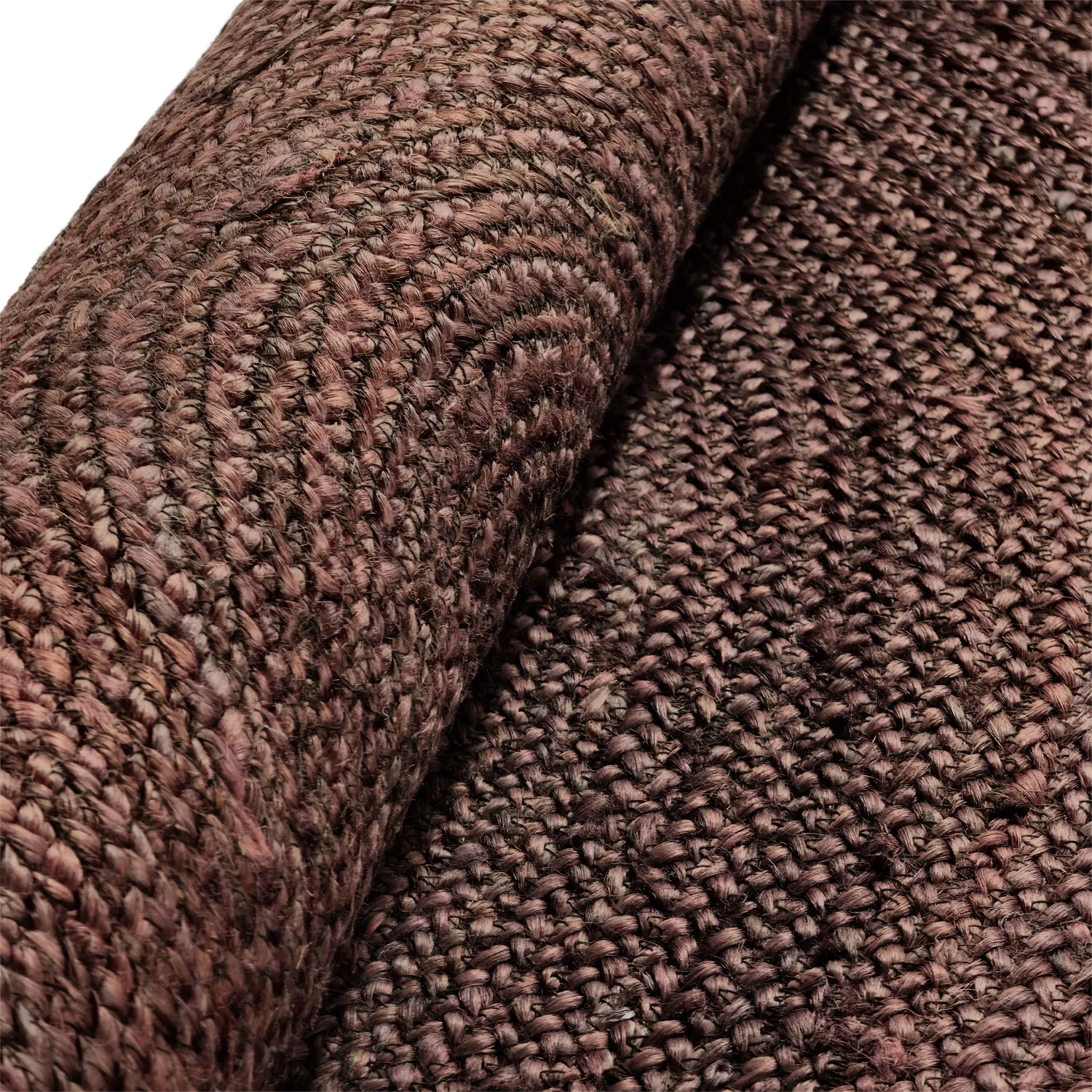 Round jute rug - Amasia (coffee)