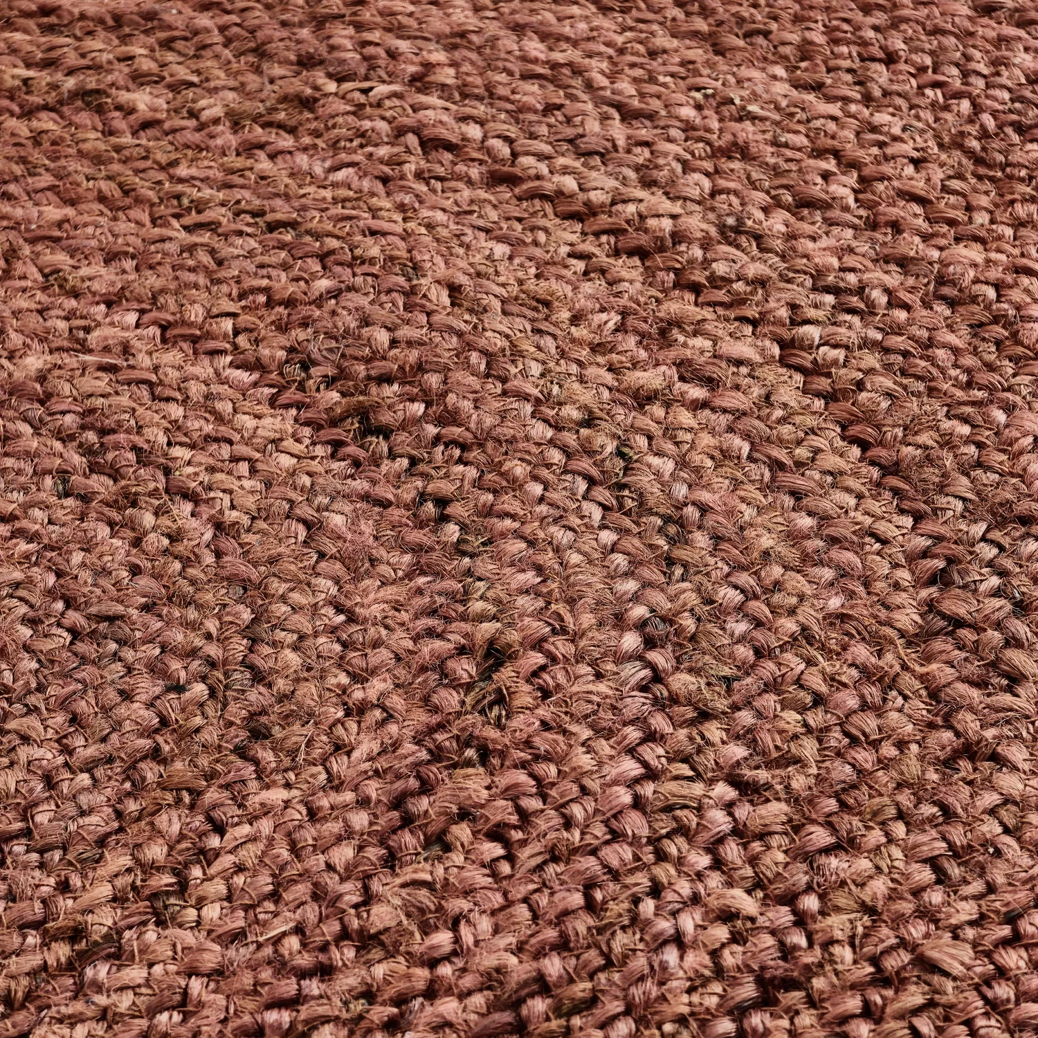 Round jute rug - Amasia (chestnut)