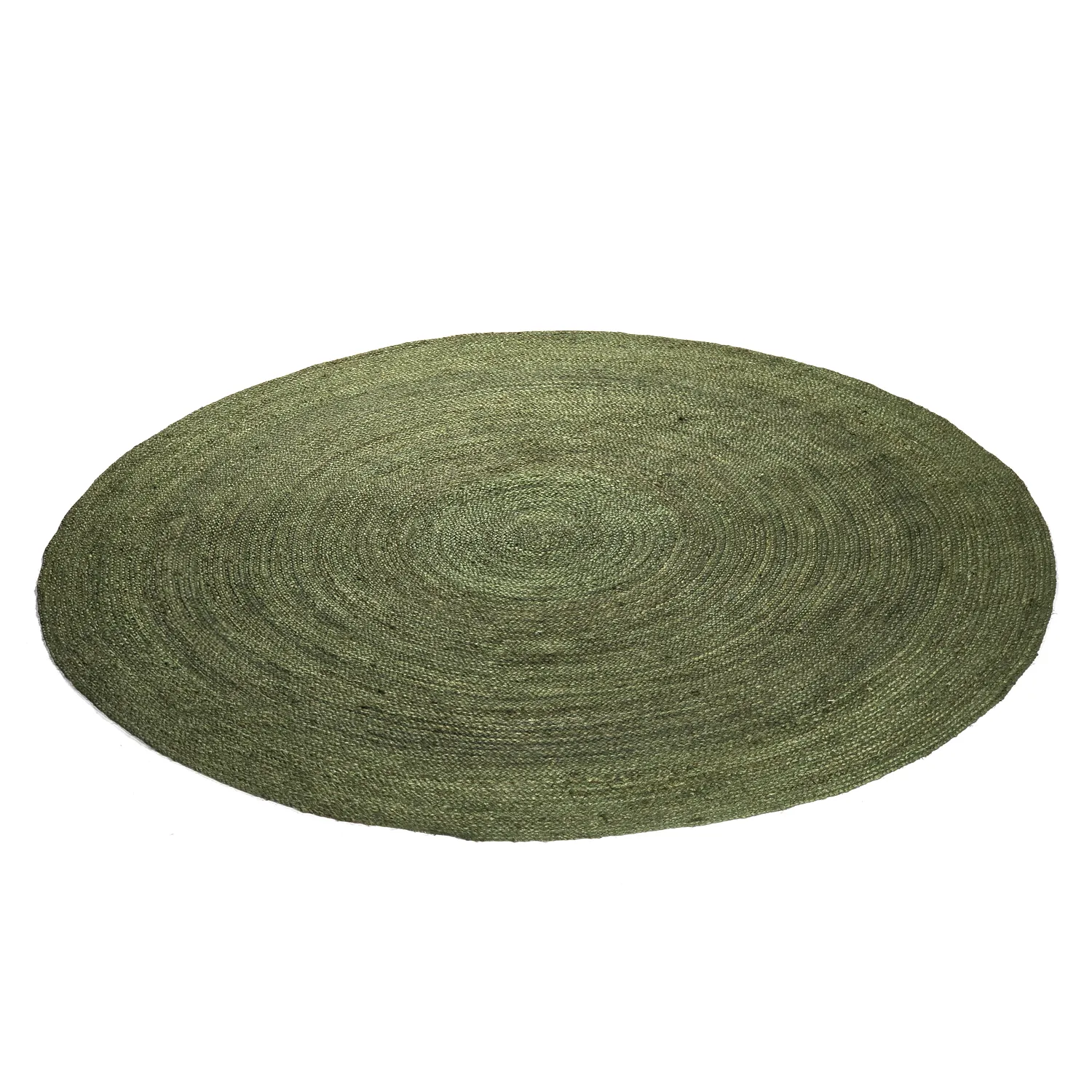 Round jute rug - Amasia (army green)