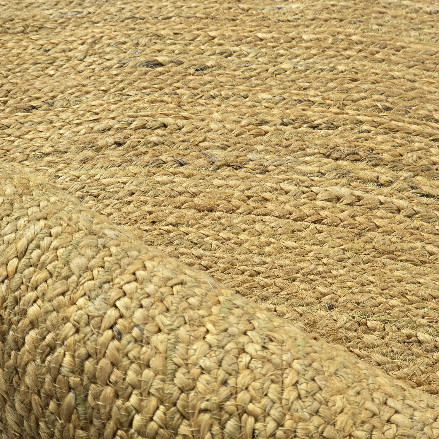 Round jute rug - Amasia (orange)