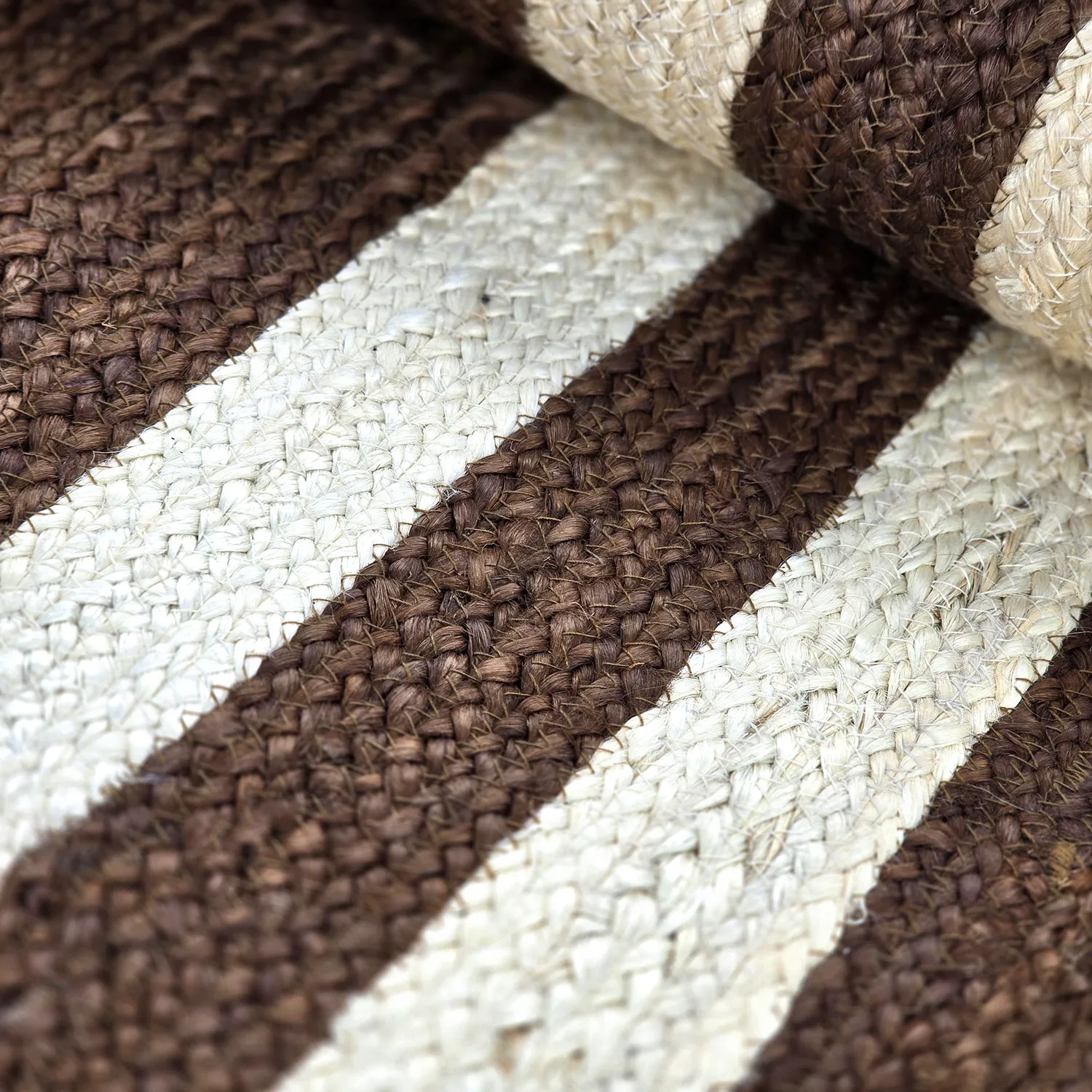 Jute rug - Jessore (brown/white)