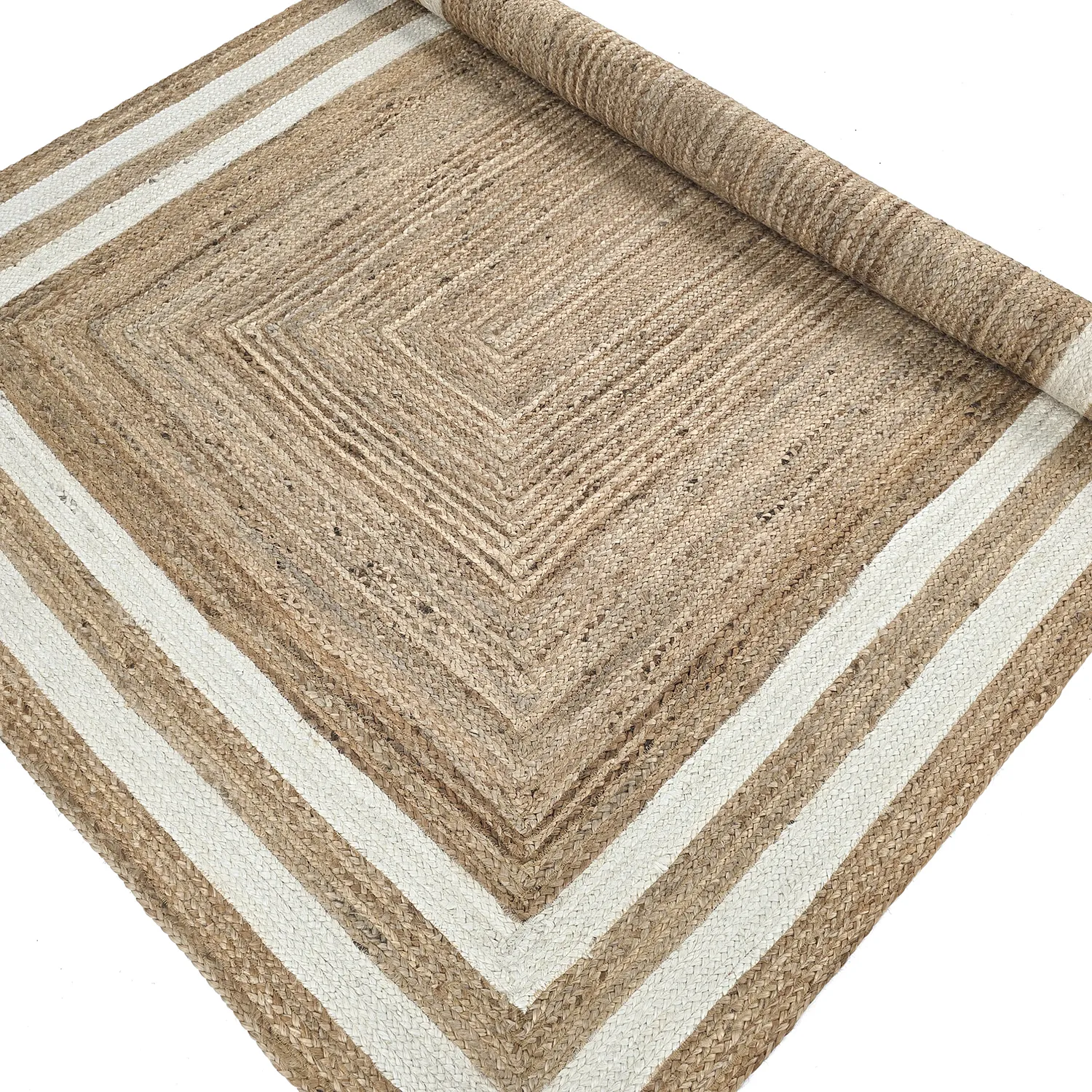 Jute rug - Jessore (natural/white)
