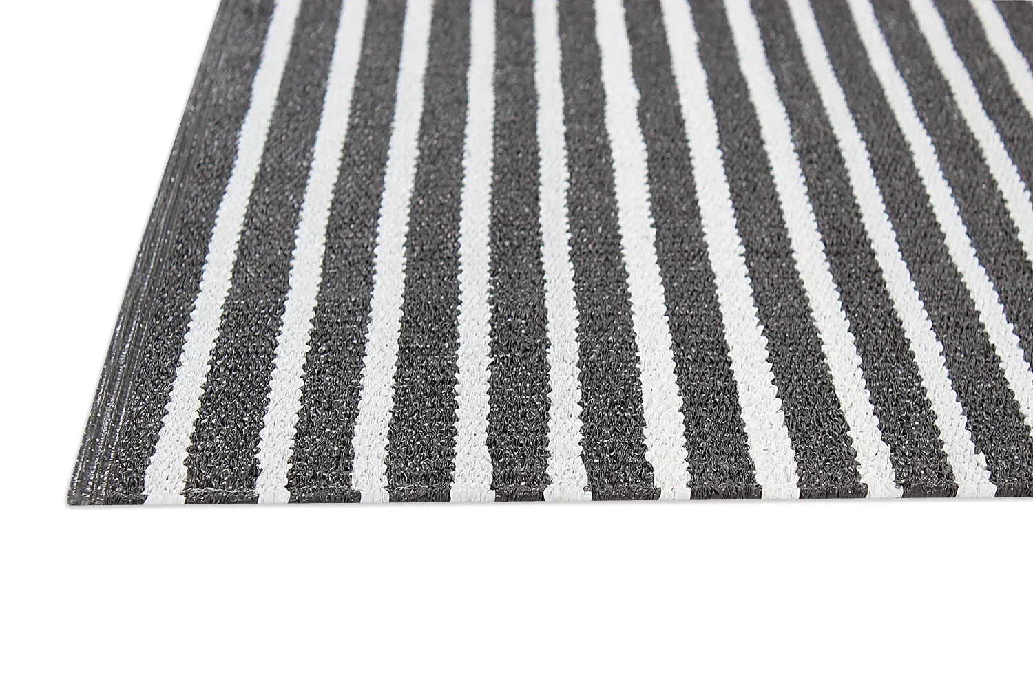 Plastic Mats - Kensington (black/white)
