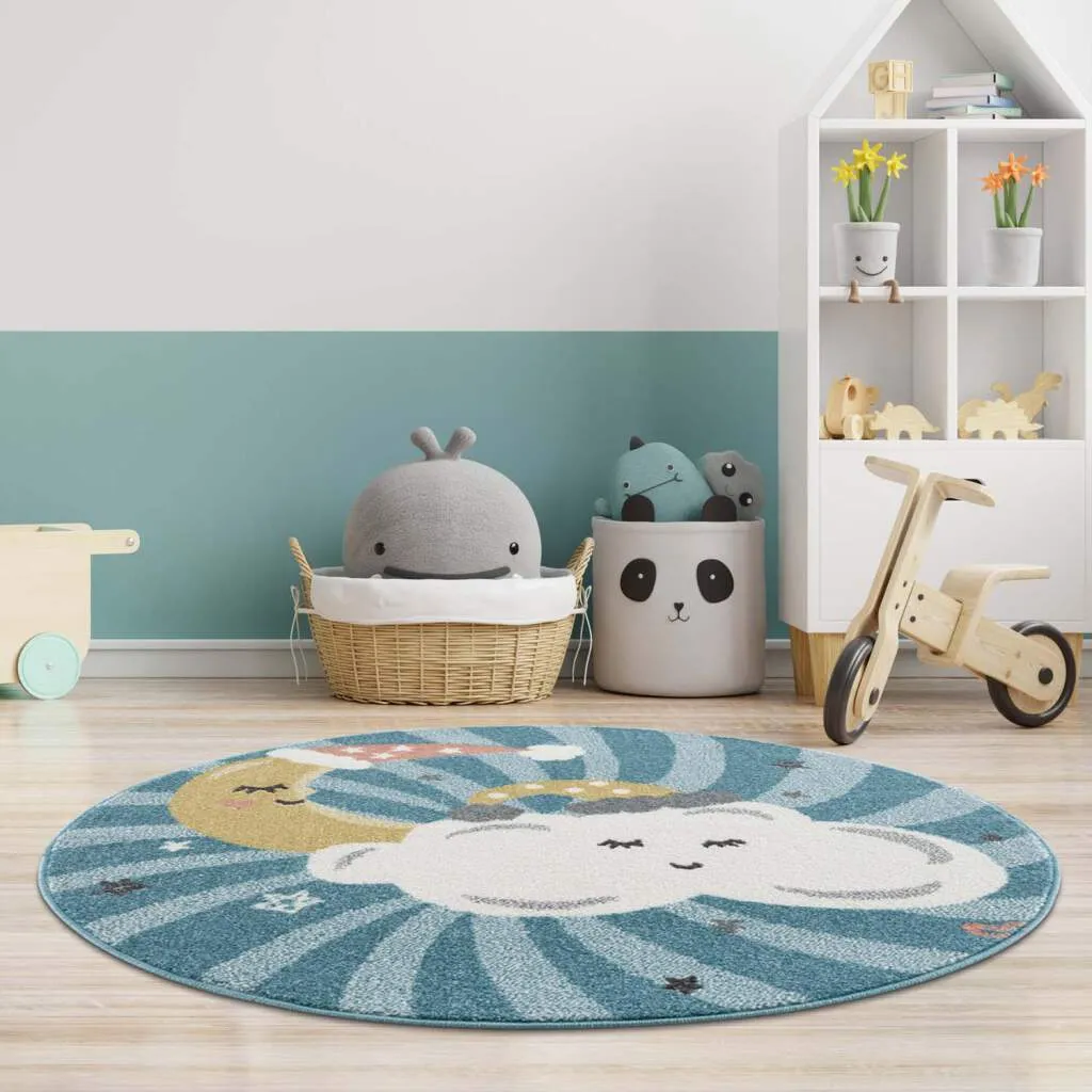 Childrens rugs - Night Clouds Round (multi)