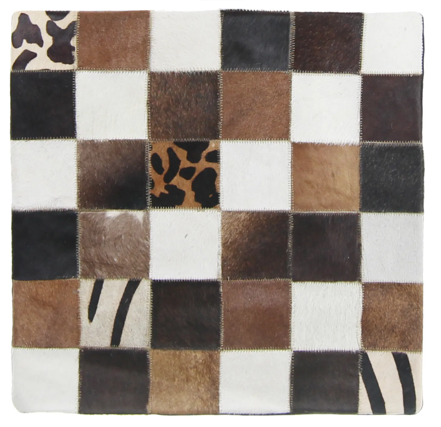 Cowhide cushion (cushion cover) 45 x 45 cm