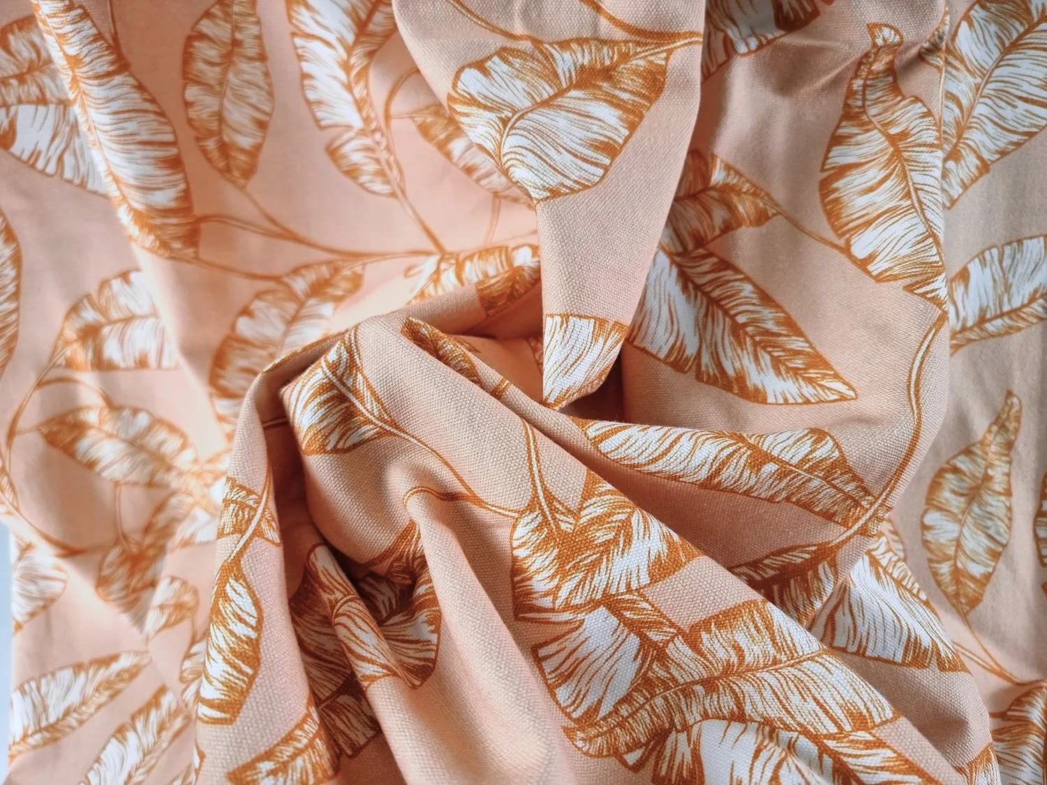 Kitchen towels 2-pack - Leaves (orange)