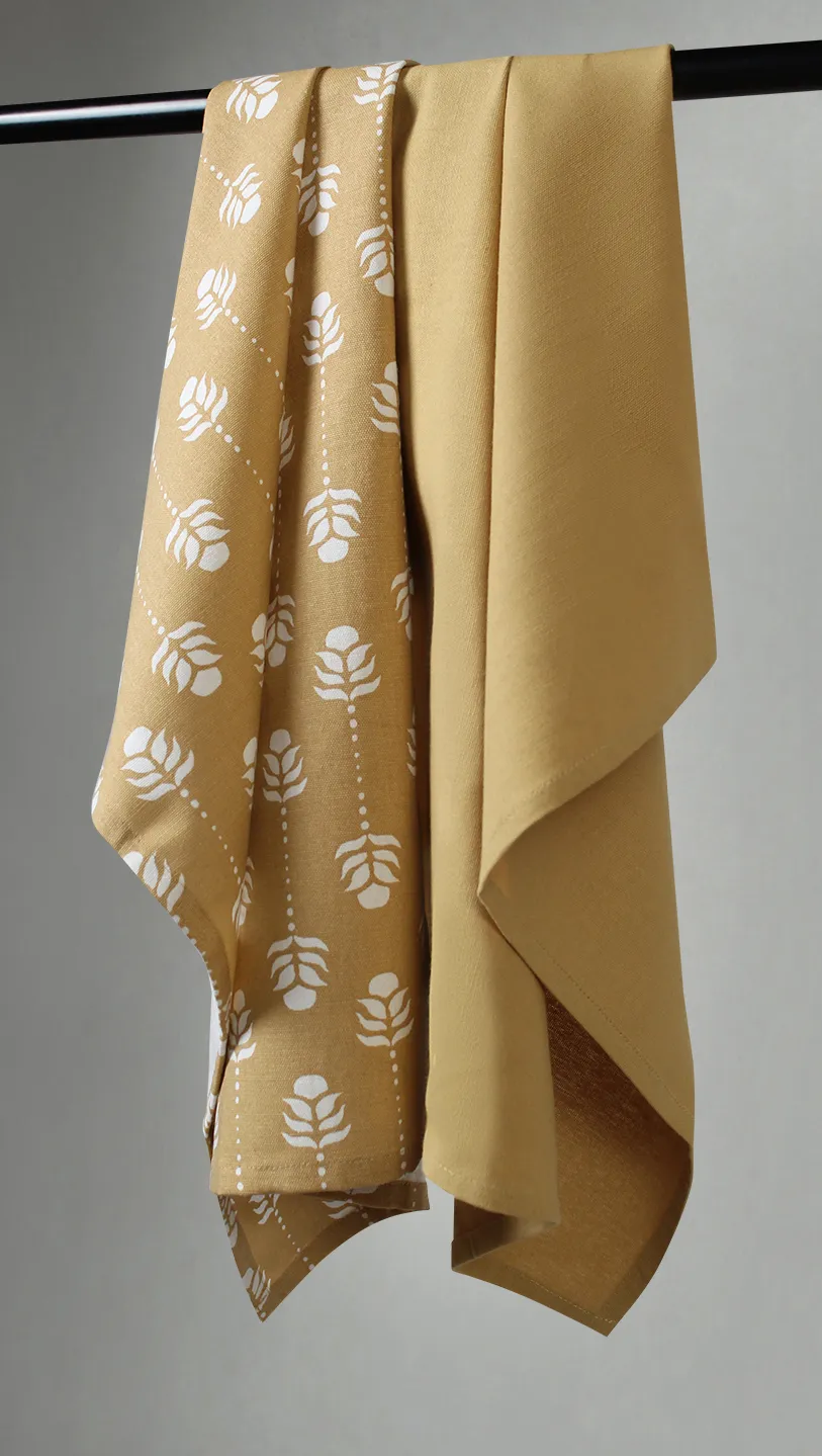 Kitchen towels 2-pack - Sari (yellow)