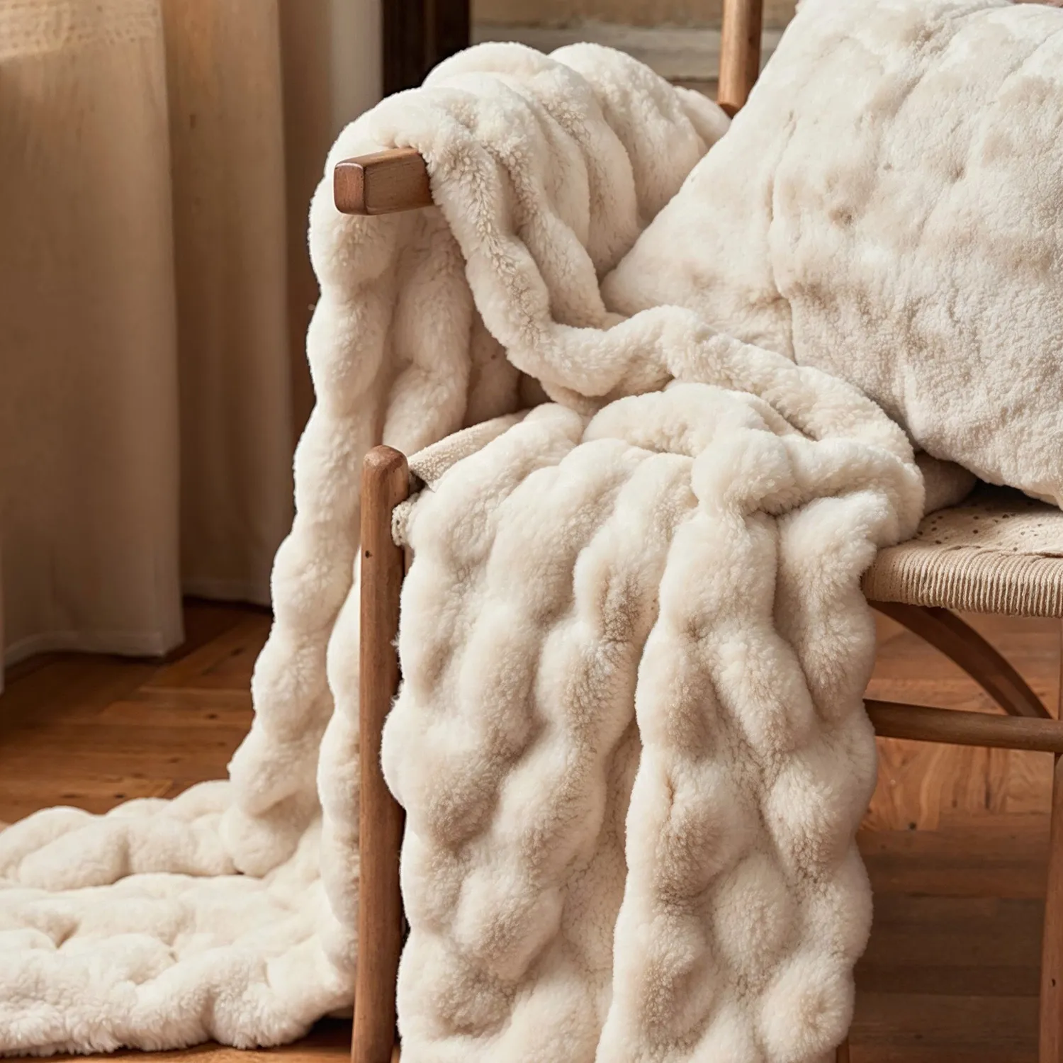 Cushion cover - Aranga Bubble (beige)