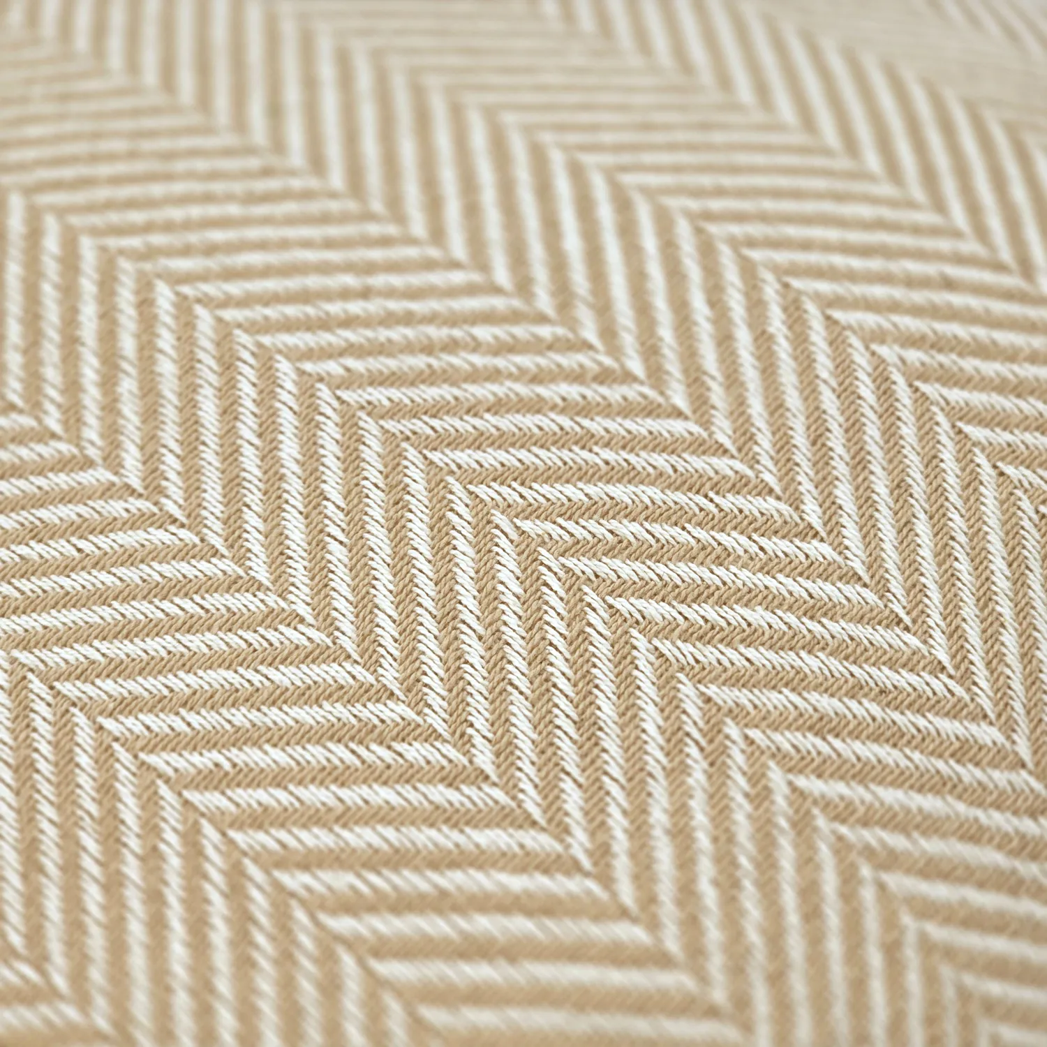 Cushion cover - Denisa Fishbone (beige/white)