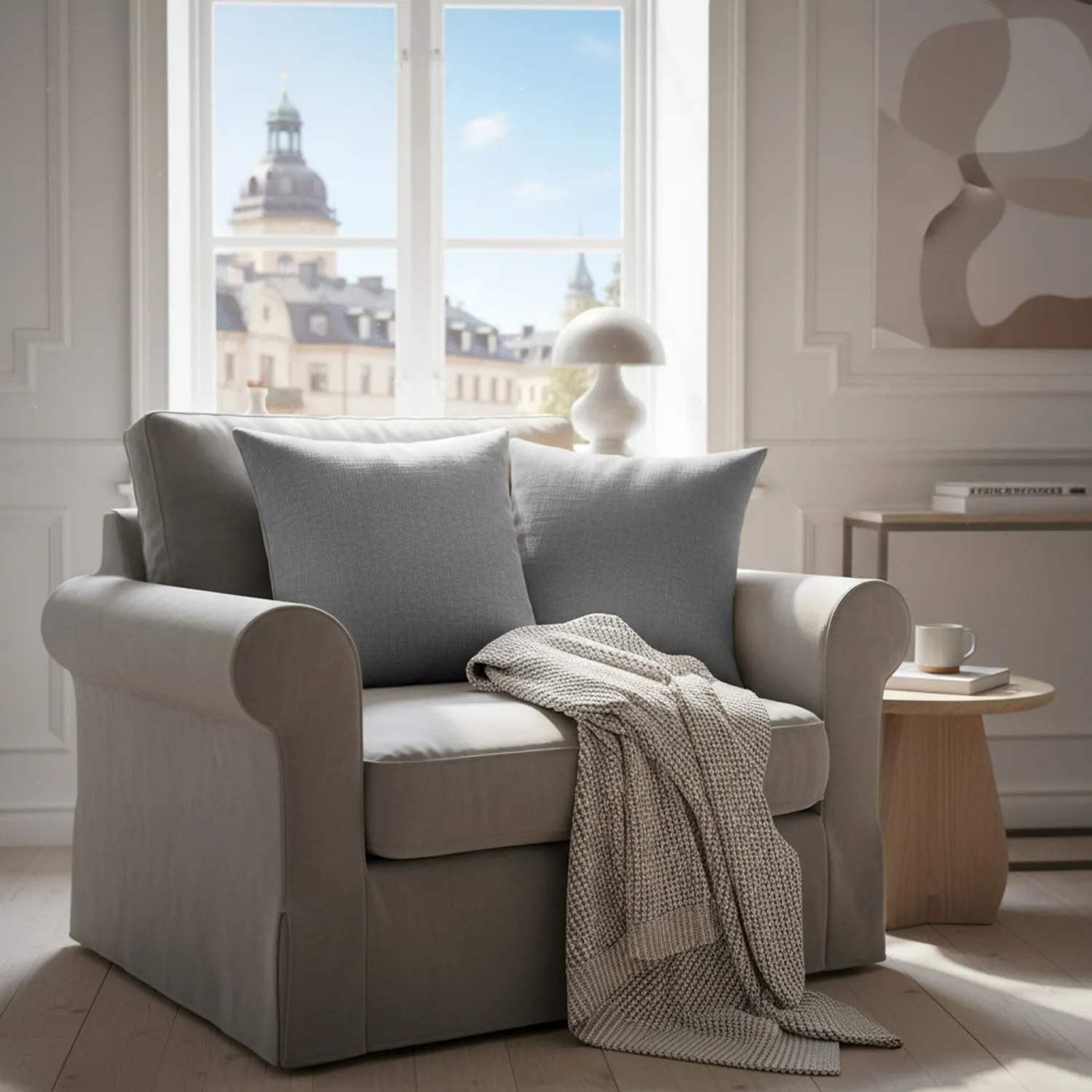 Cushion cover - Luana (gray)