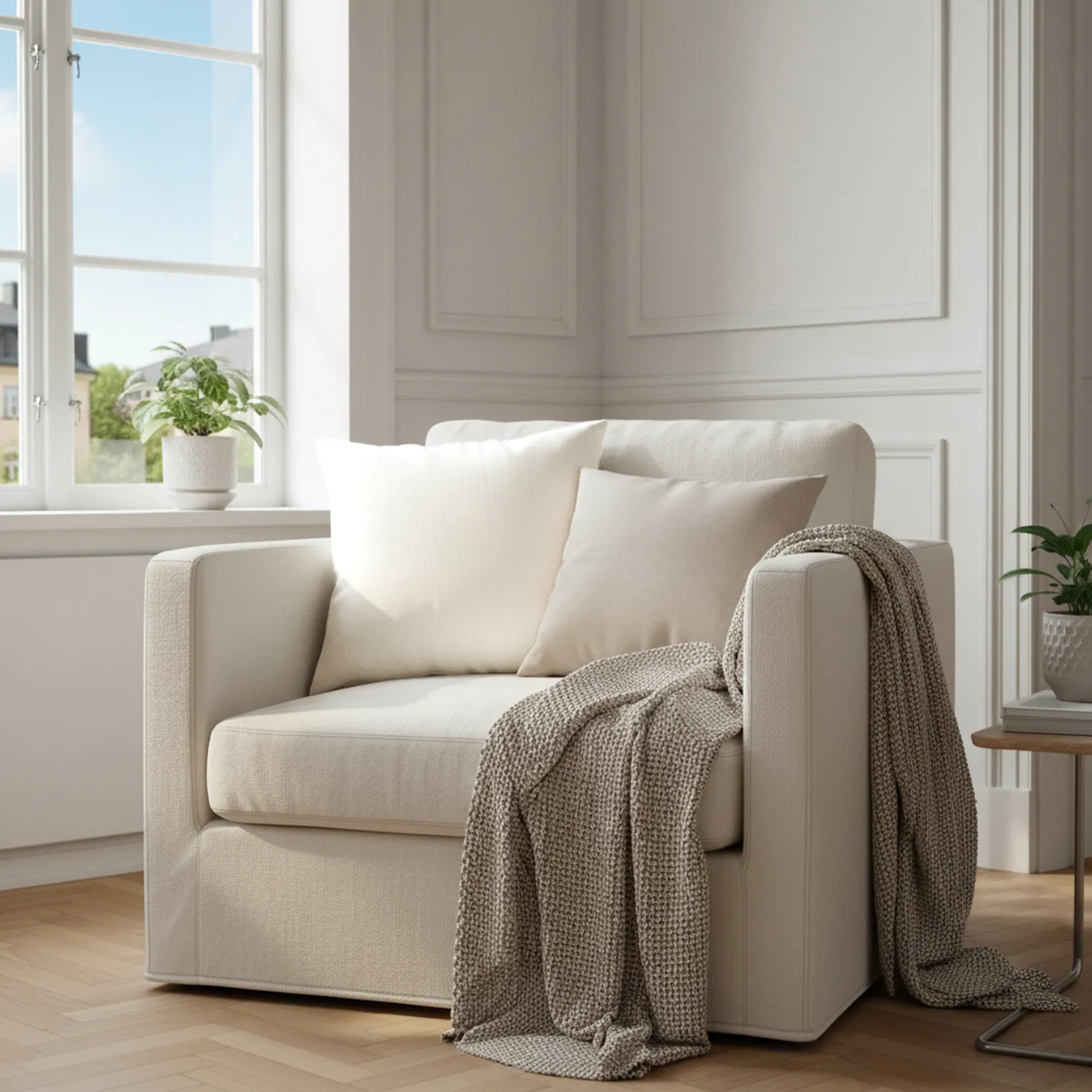 Cushion cover - Luana (white)