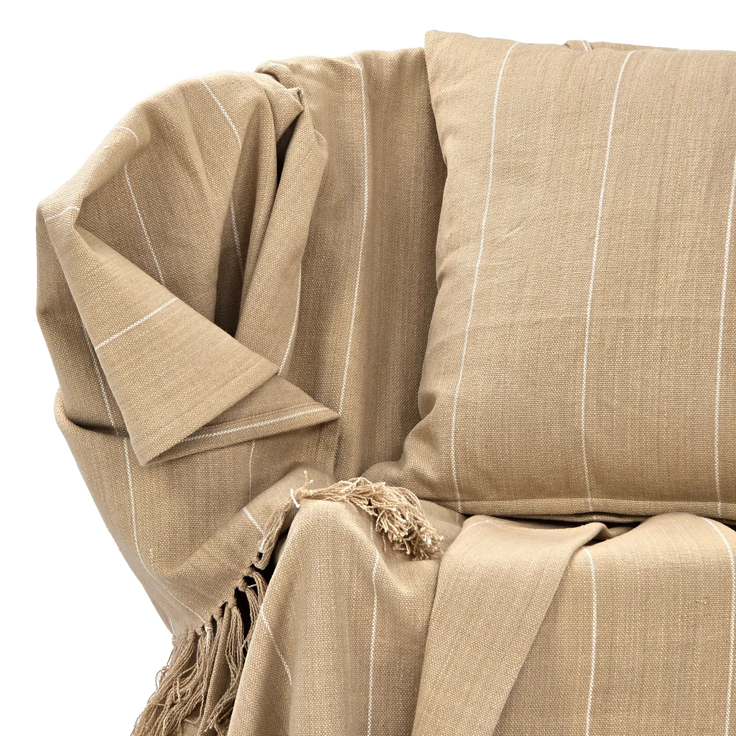 Cushion cover - Martina Stripe (beige/white)