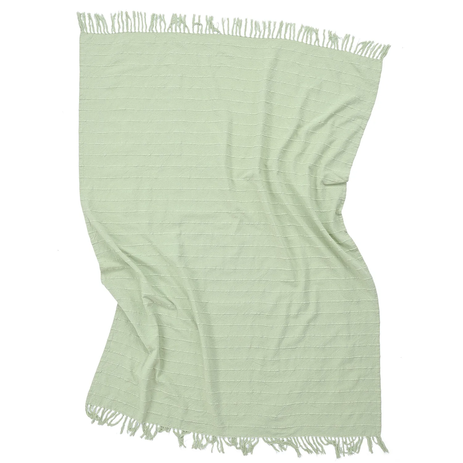 Throws - Nalani cotton throw (light green)
