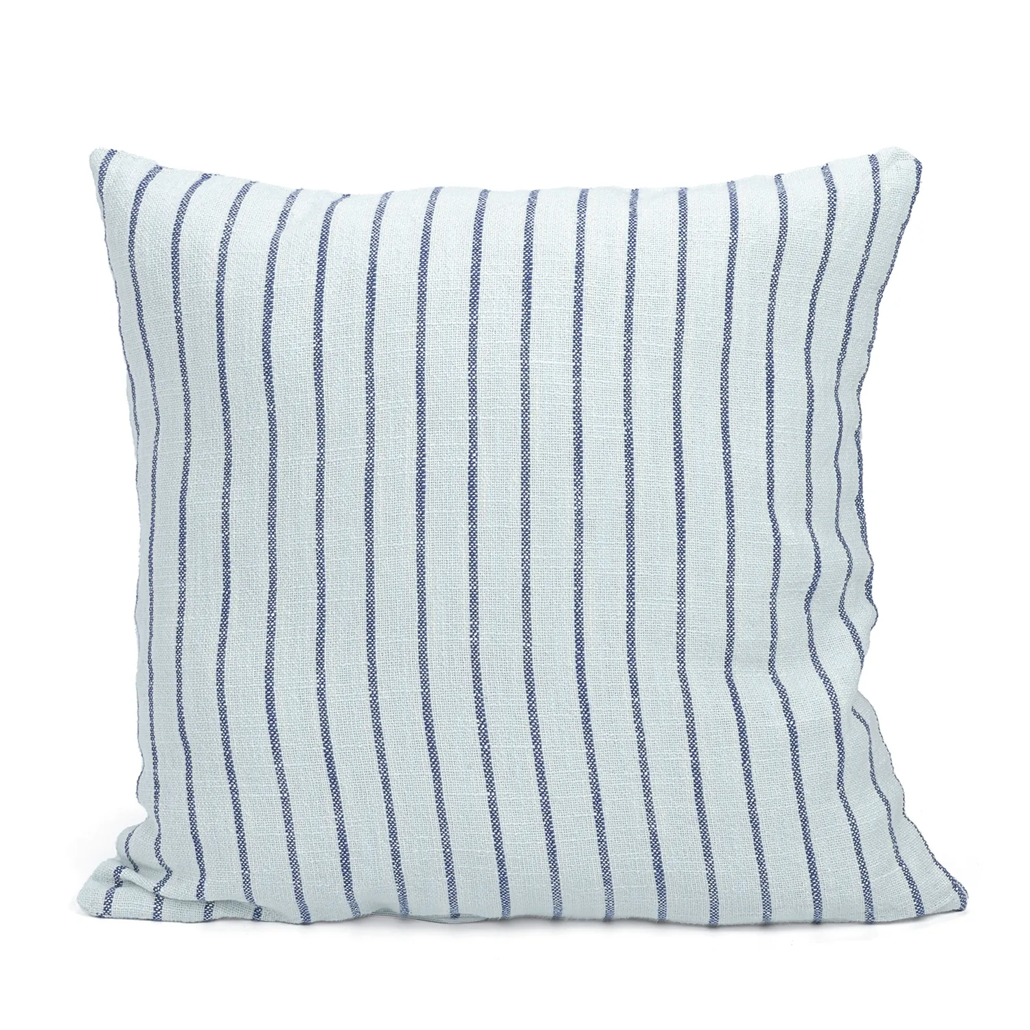 Cushion cover - Rumi stripe cotton cushion cover (light blue/navy/cream)