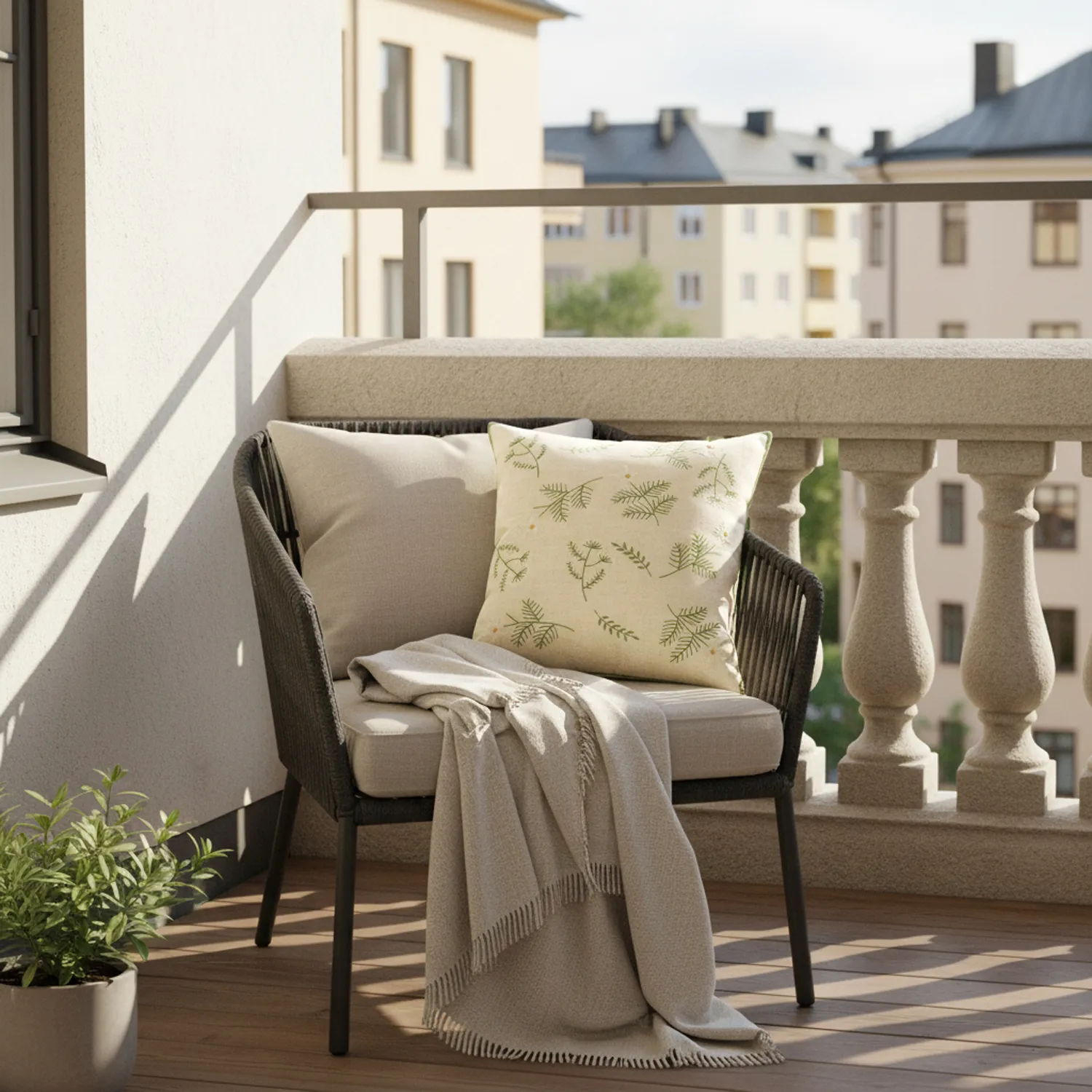 Cushion cover - Vasa Embroidered Cushion Cover (multi)