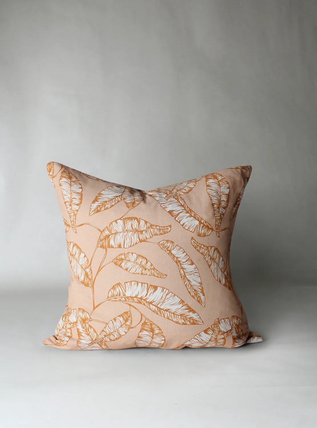 Cushion cover - Leaves (orange)