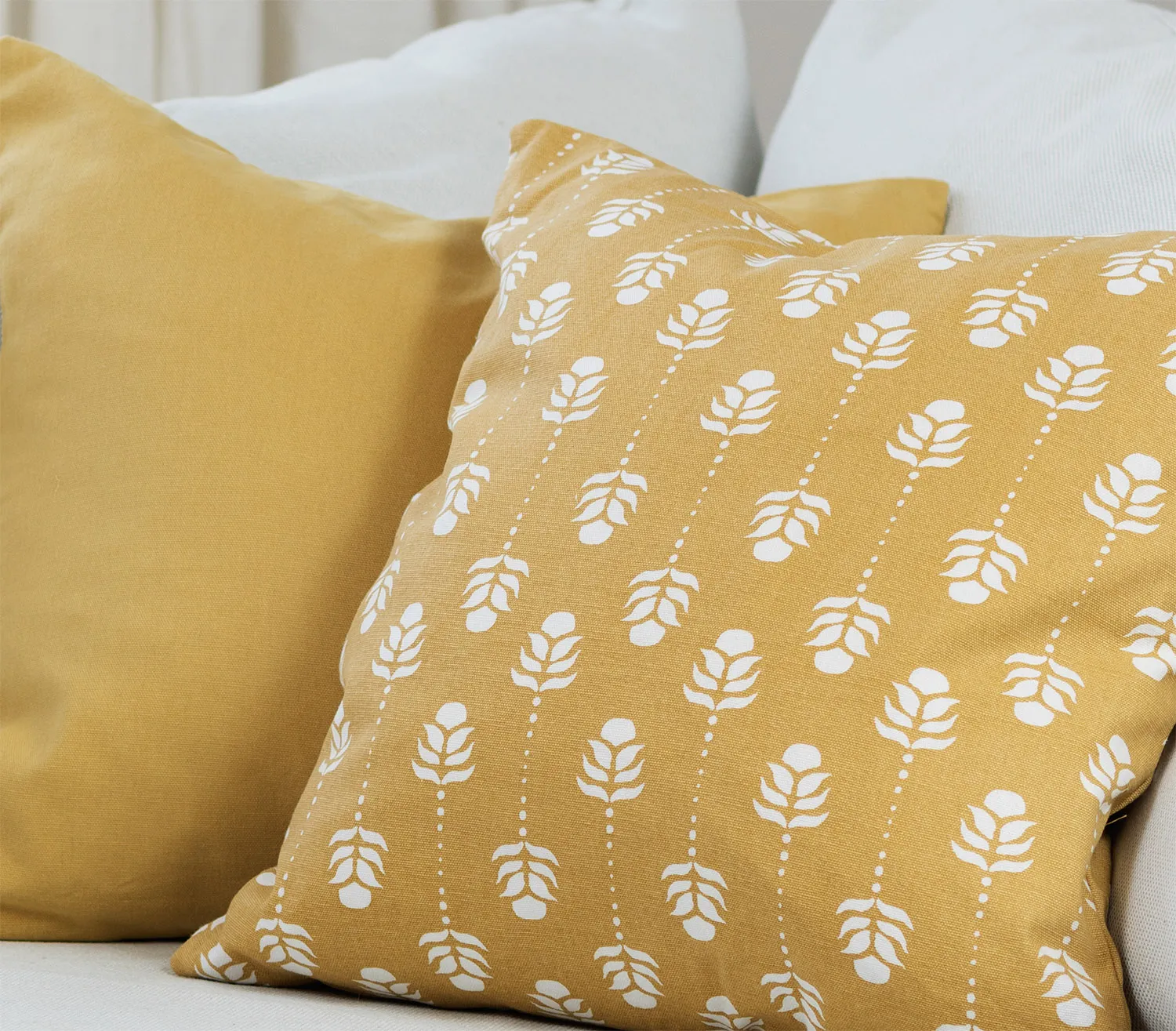 Cushion covers 2-pack - Sari (yellow)