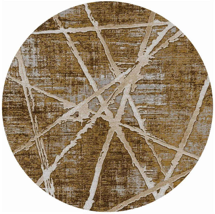 Round rug - Lagos (brown)